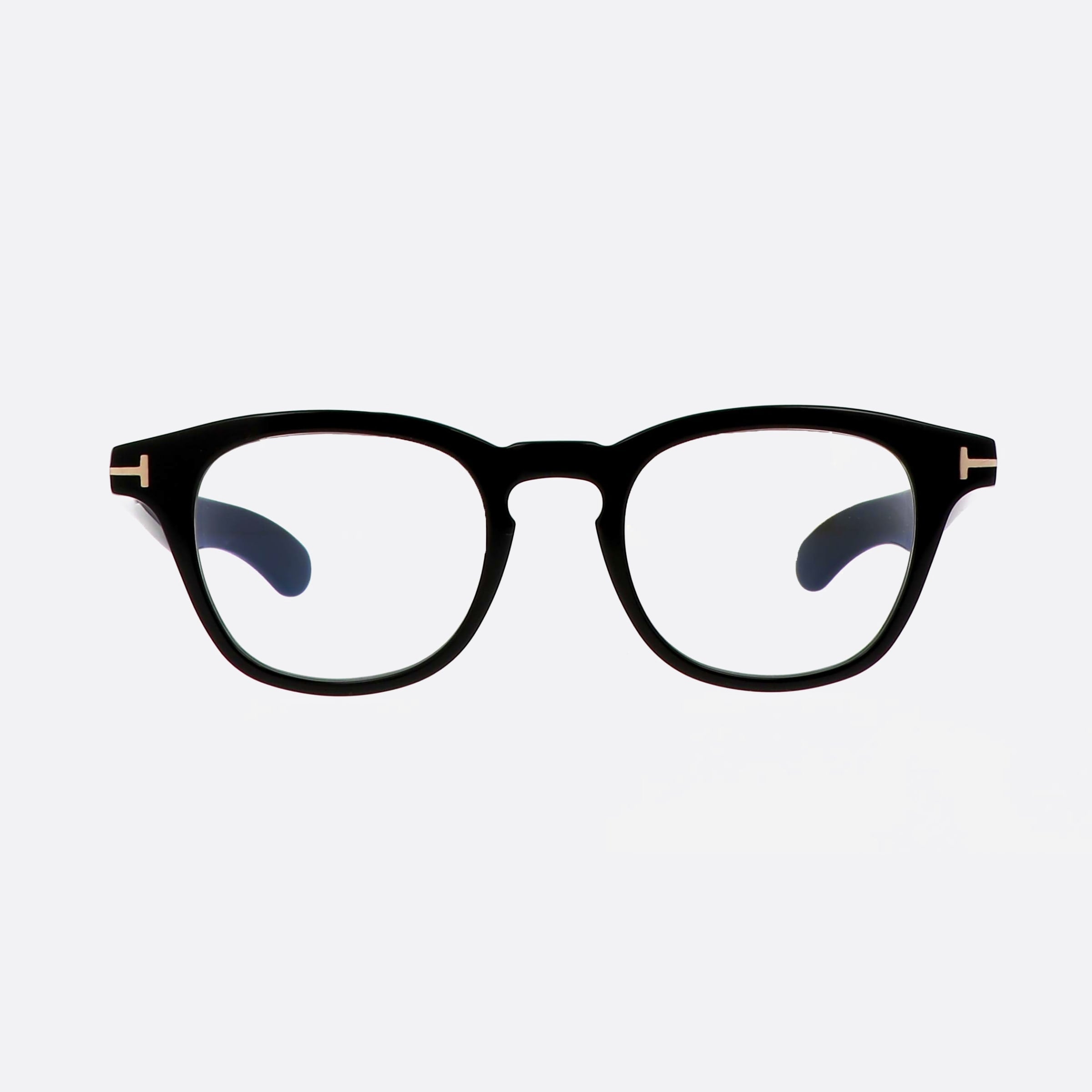 Tom 47mm Ford Ft5976 Black Oval Unisex Eyeglasses - Side View
