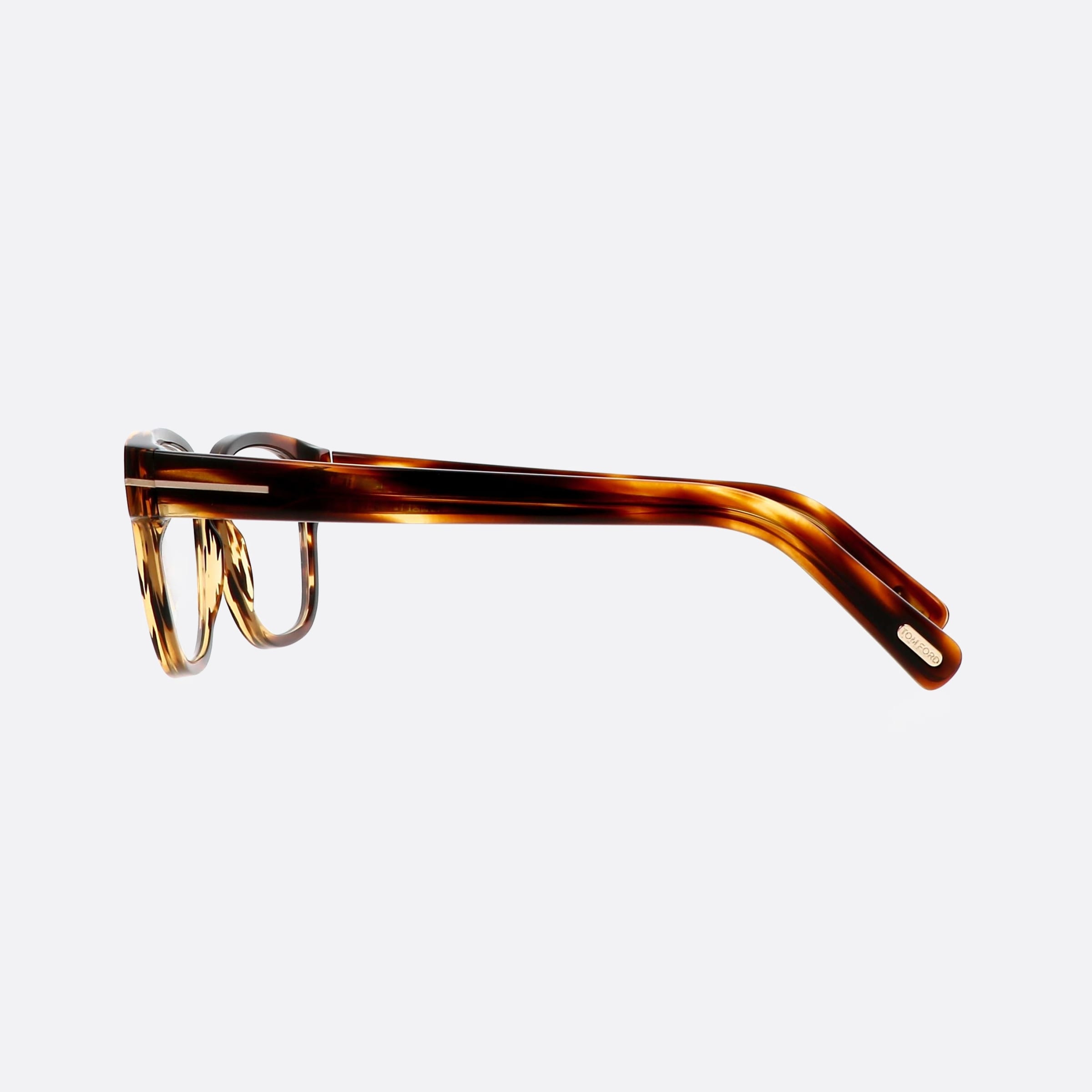 Tom 52mm Ford Ft5977 Tortoise Square Unisex Eyeglasses - Detail View