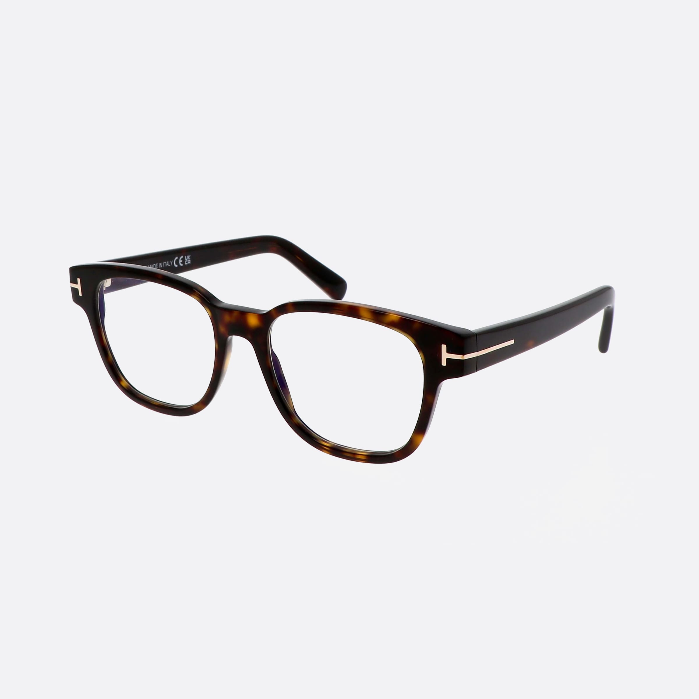 Tom 52mm Ford Ft5977 Tortoise Square Unisex Eyeglasses - Main View