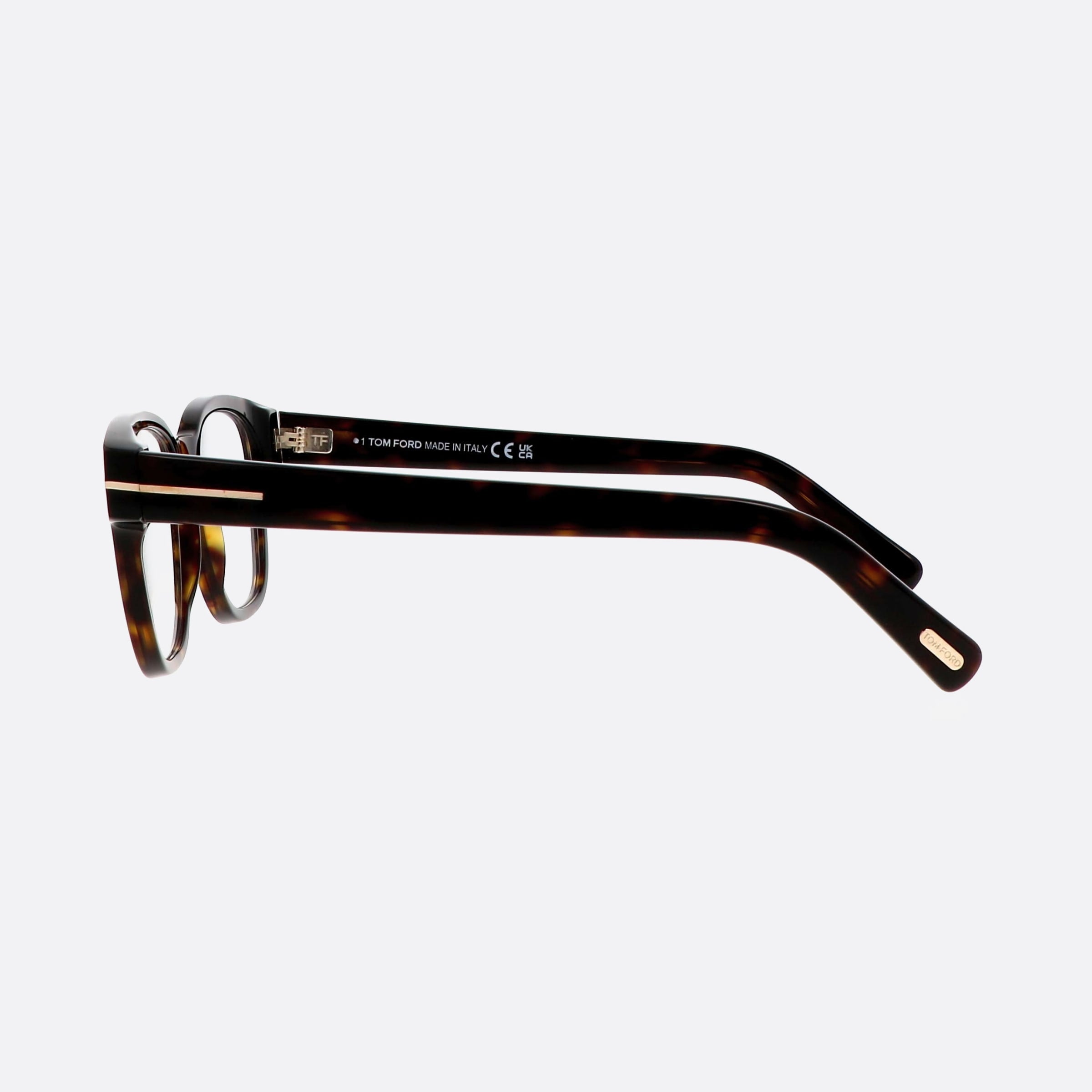 Tom 52mm Ford Ft5977 Tortoise Square Unisex Eyeglasses - Detail View