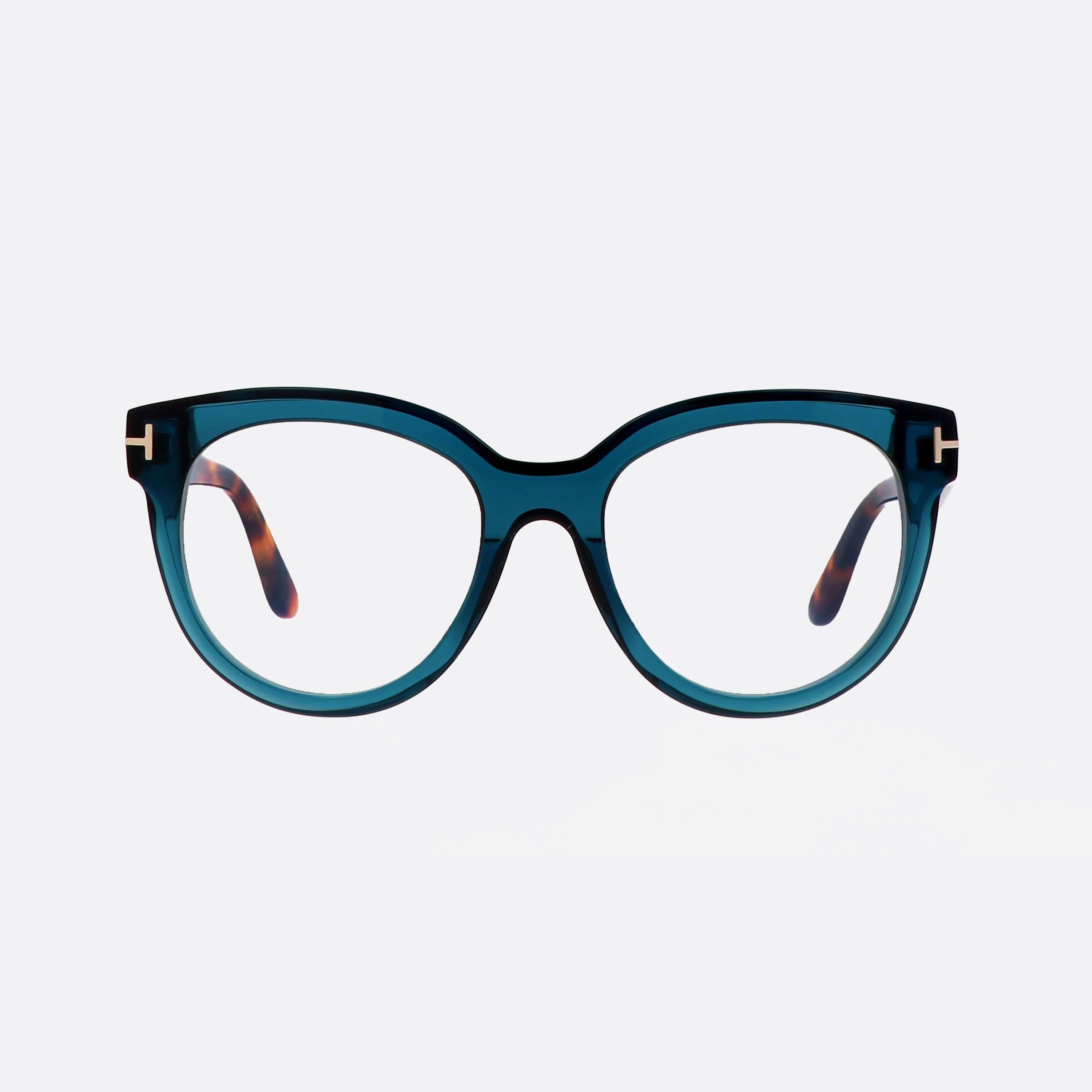 Tom 52mm Ford Ft5987 Blue Butterfly Women Eyeglasses - Side View