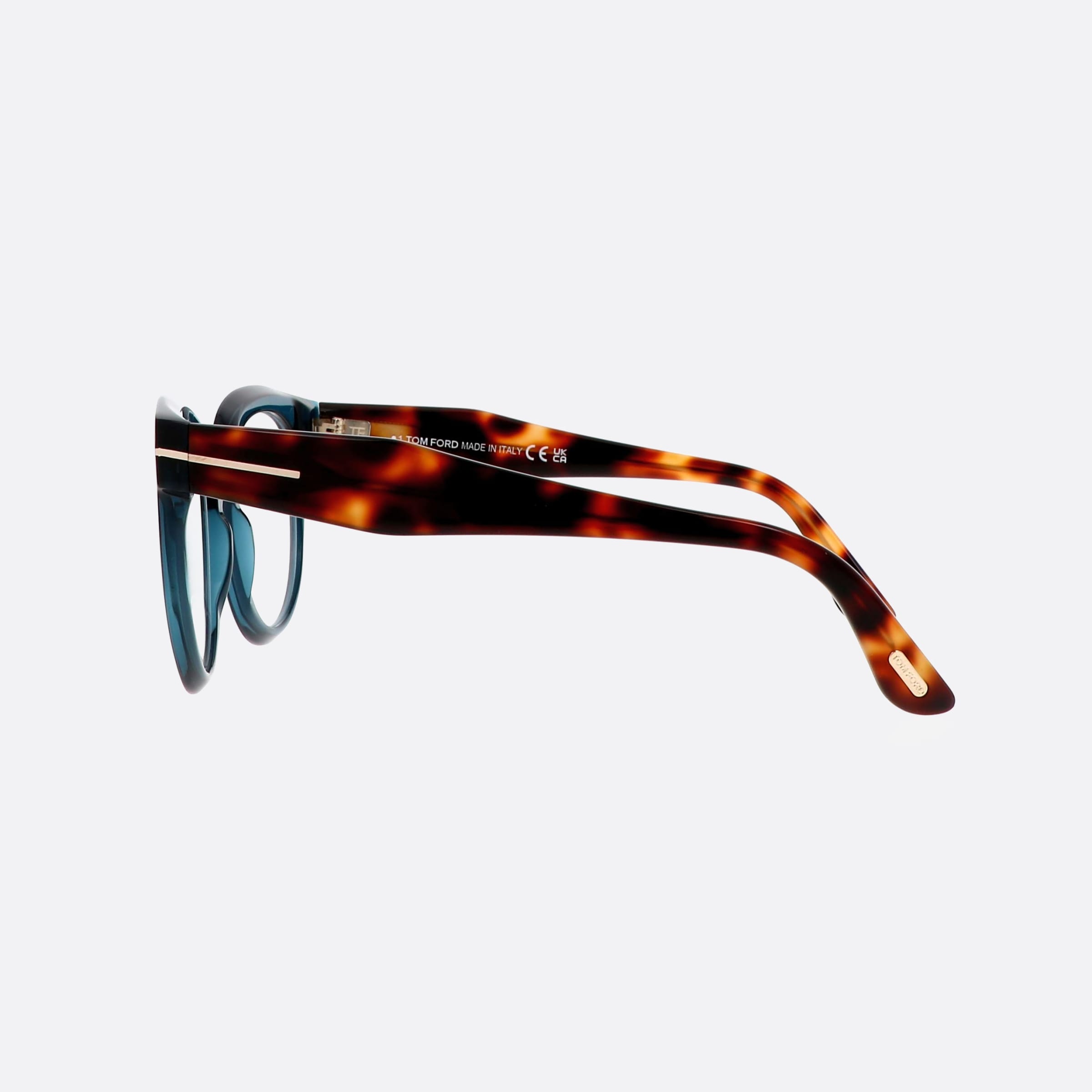 Tom 52mm Ford Ft5987 Blue Butterfly Women Eyeglasses - Detail View
