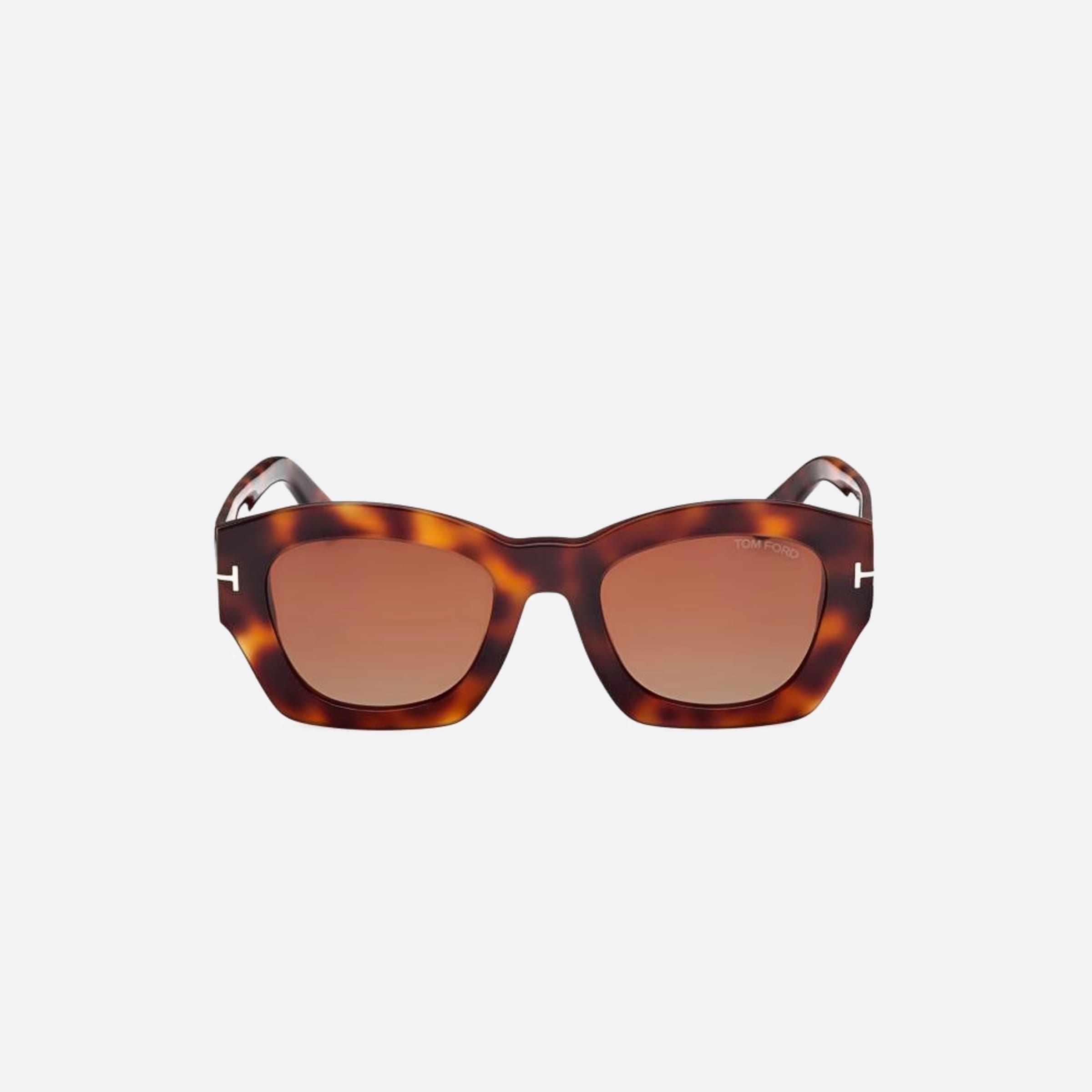 Tom 52mm Ford Guilliana 53f Havana Geometric Unisex Sunglasses - Main View