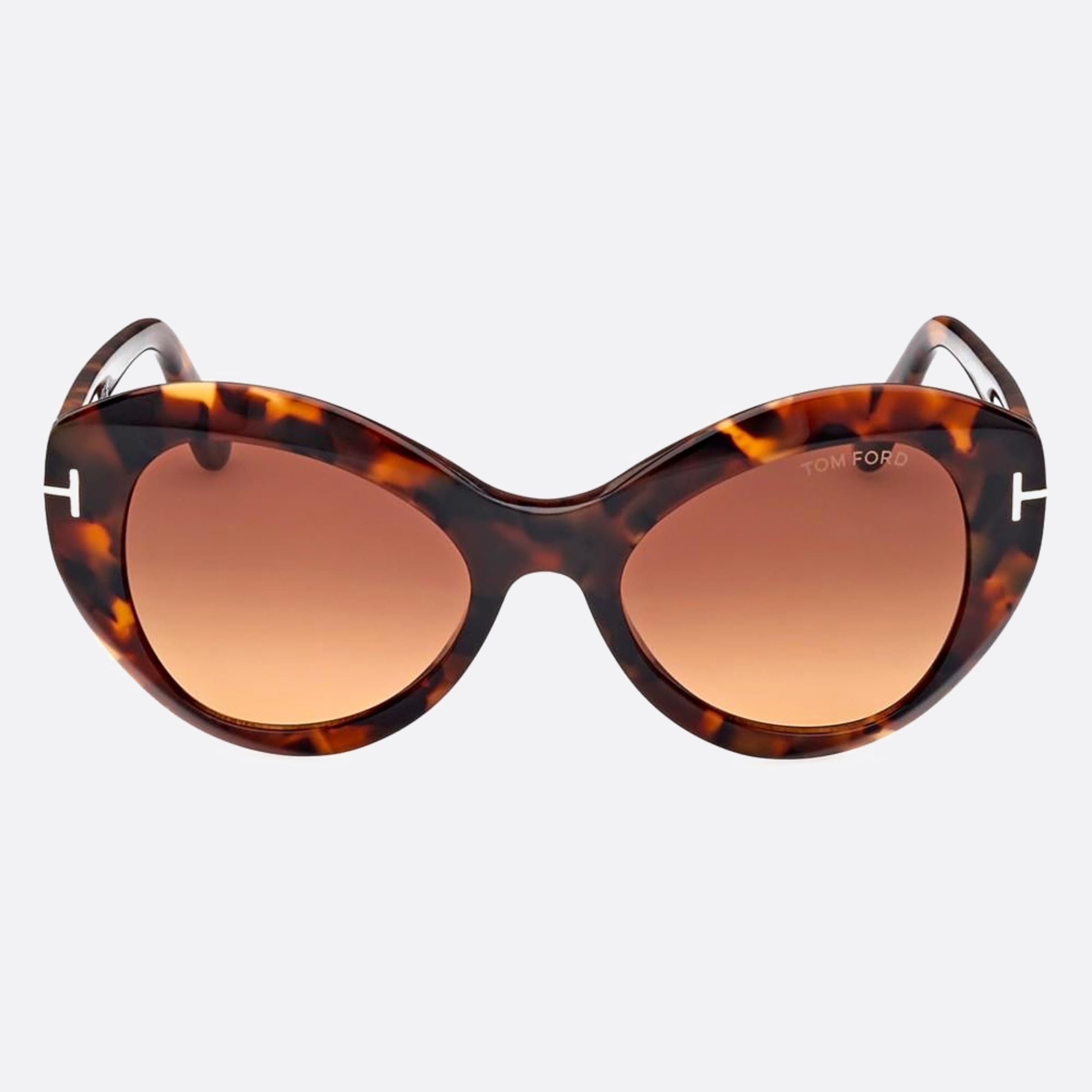 Tom 52mm Ford Guinevere 52f Havana Butterfly Women Sunglasses - Main View