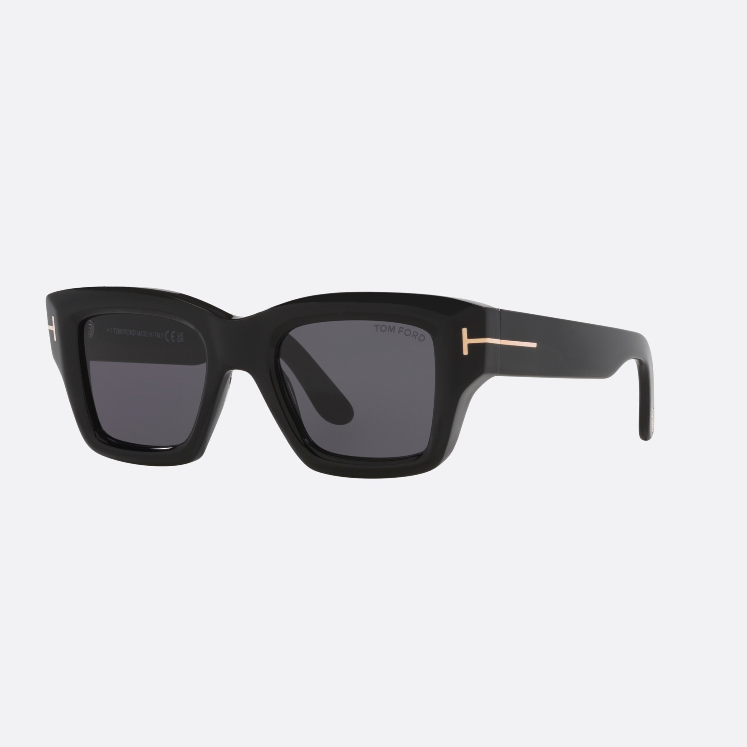Tom 50mm Ford Ilias 01a Black Square Men Sunglasses - Main View