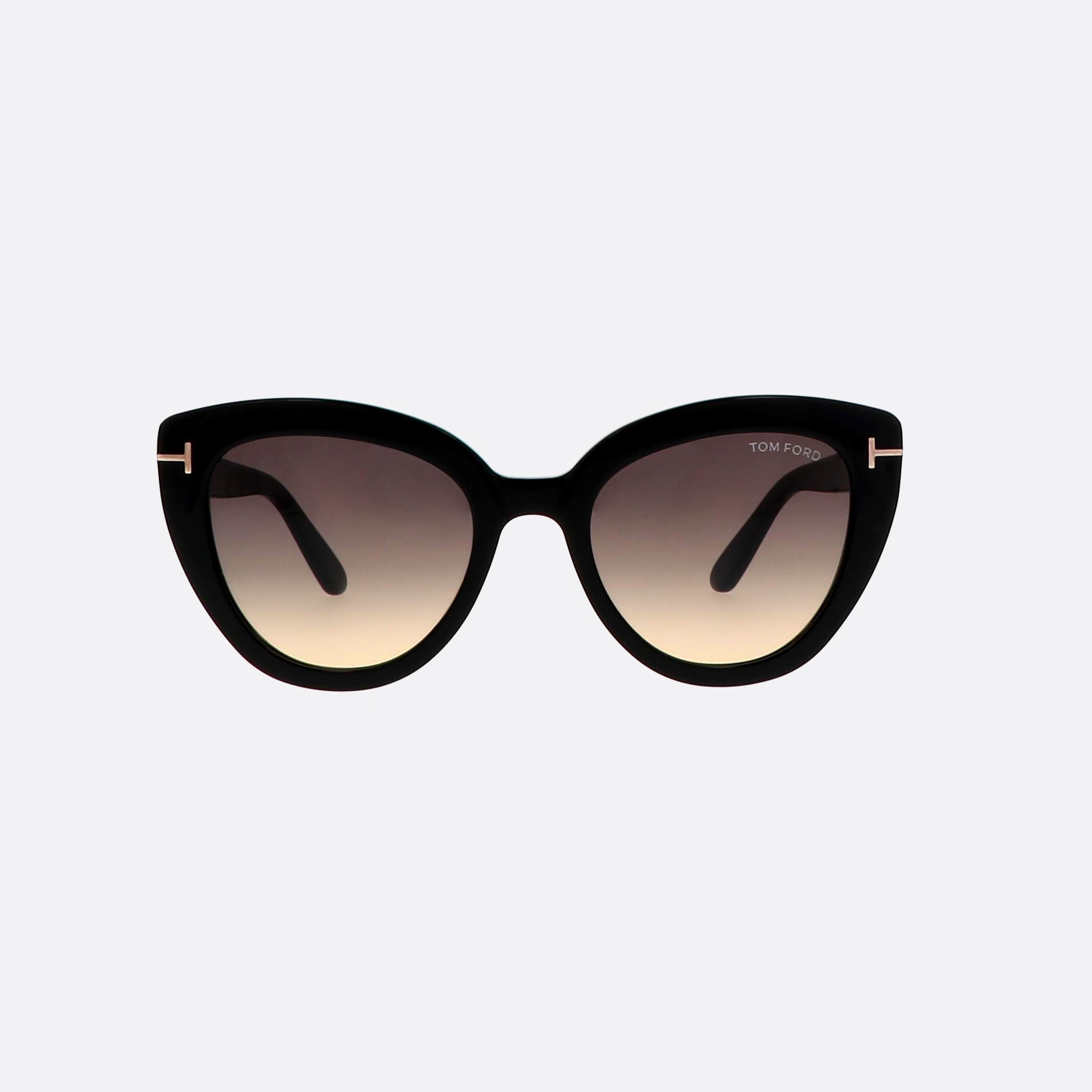 Tom 53mm Ford Izzi 01b Black Butterfly Unisex Sunglasses - Side View