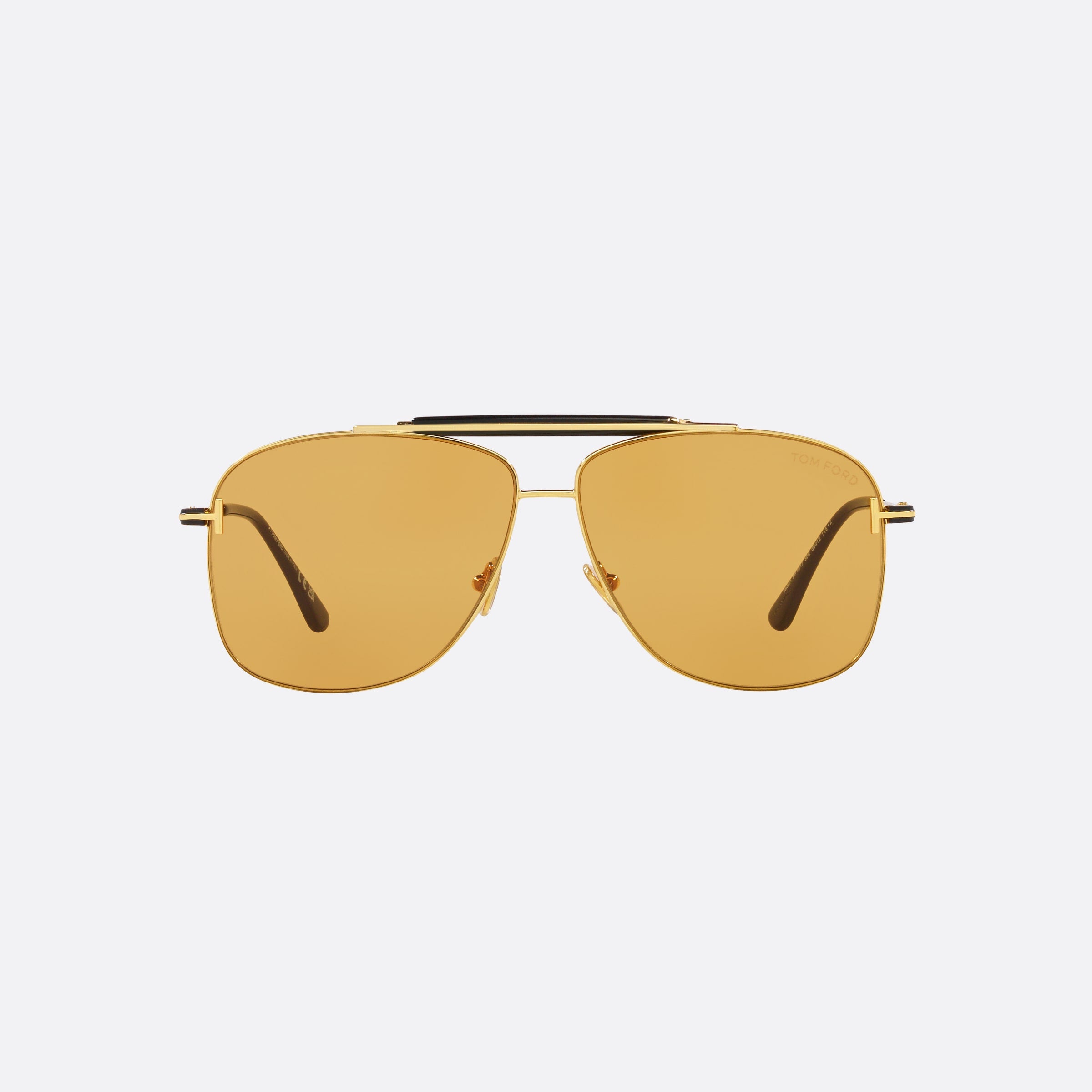 Tom 60mm Ford Jaden Gold Square Men Sunglasses - Side View
