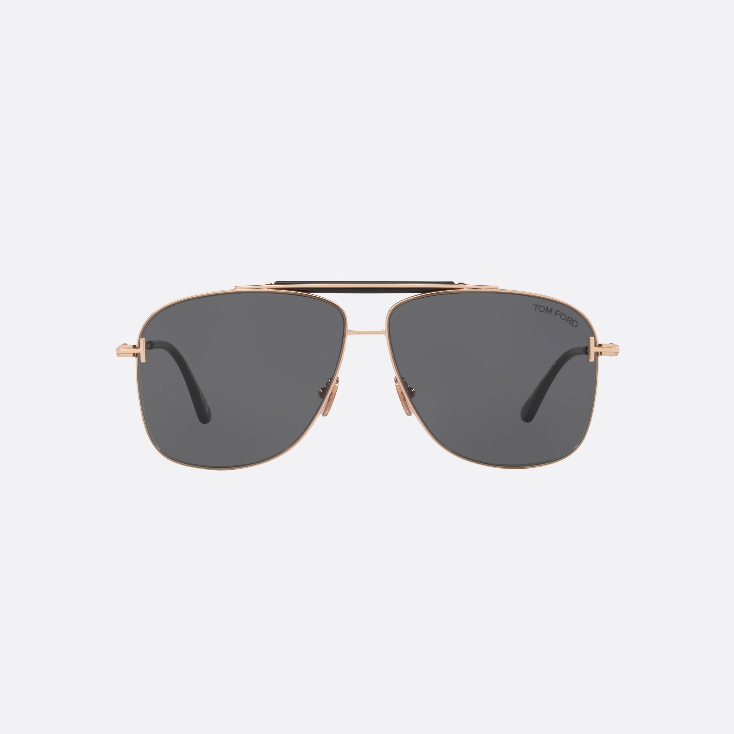 Tom 60mm Ford Jaden Silver Square Men Sunglasses - Side View