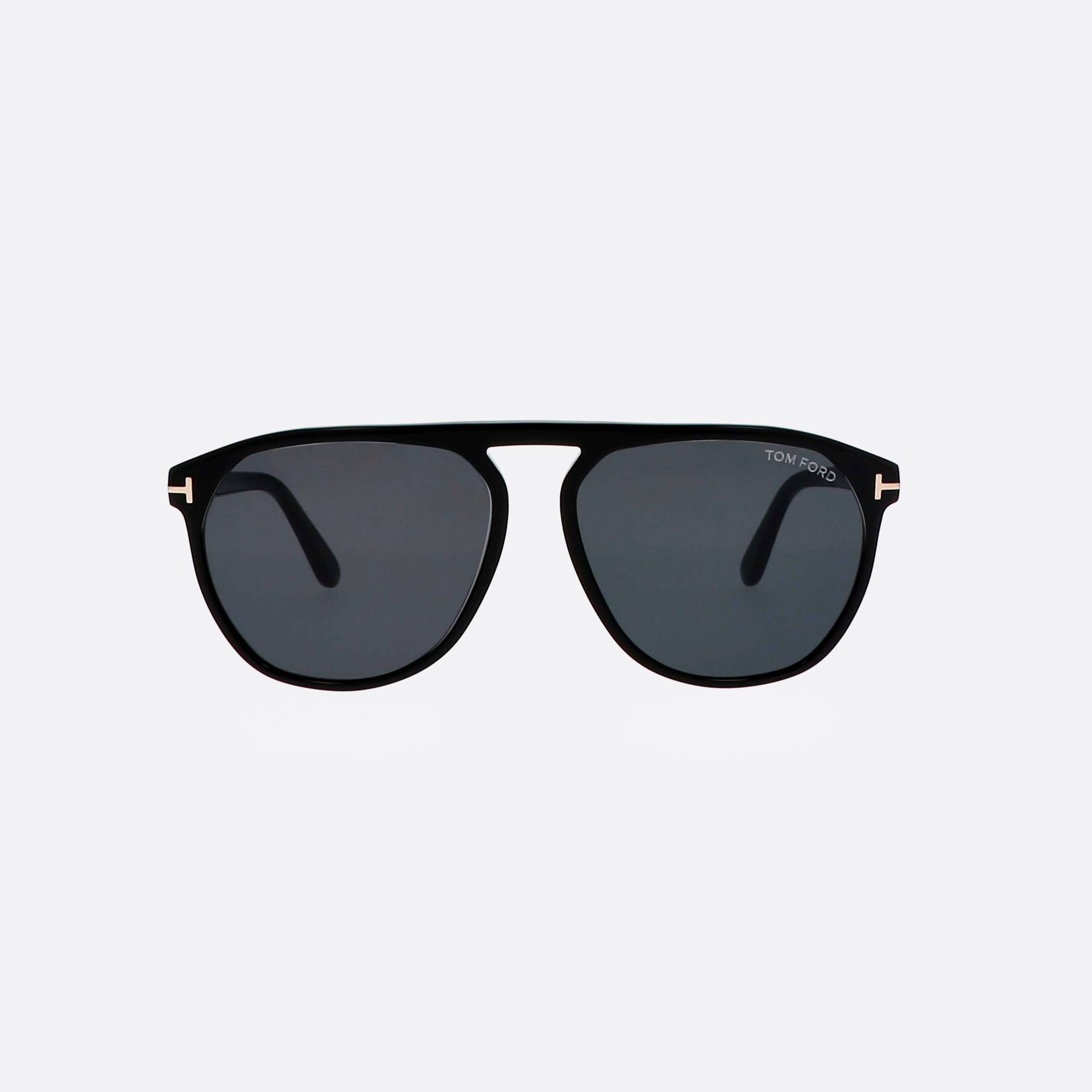 Tom 58mm Ford Jasper 01a Black Pilot Men Sunglasses - Side View