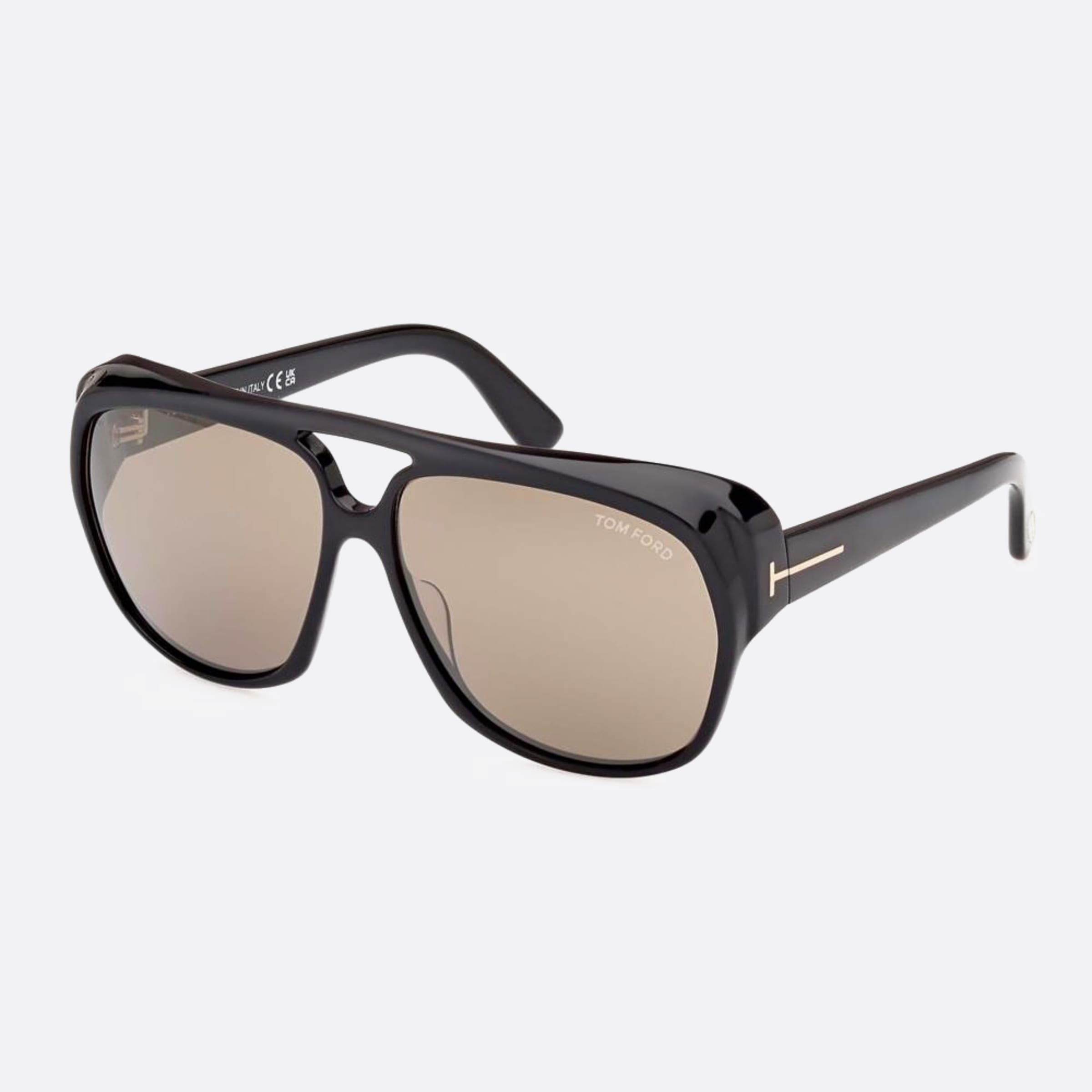 Tom 61mm Ford Jayden 01l Black Pilot Men Sunglasses - Side View