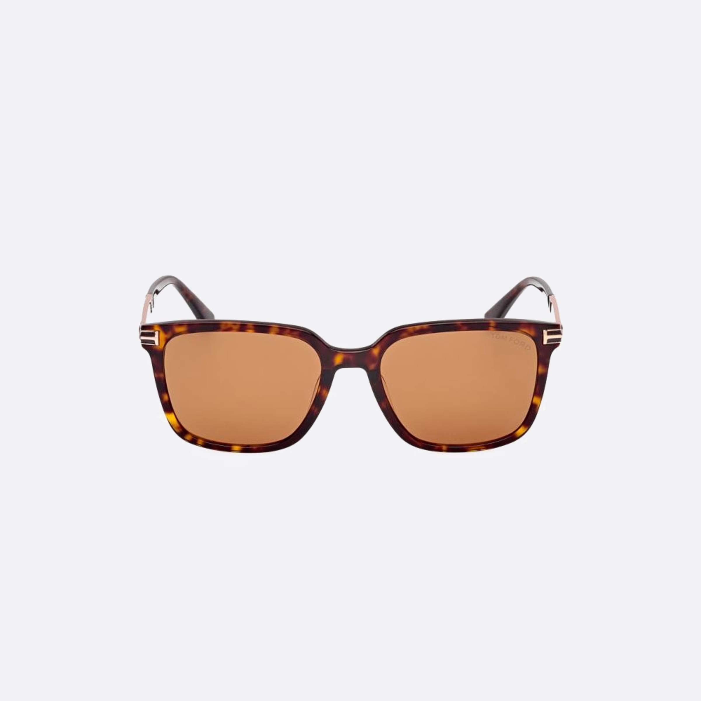 Tom 56mm Ford Jochem Ft1183 52e Havana Squared Unisex Sunglasses - Main View