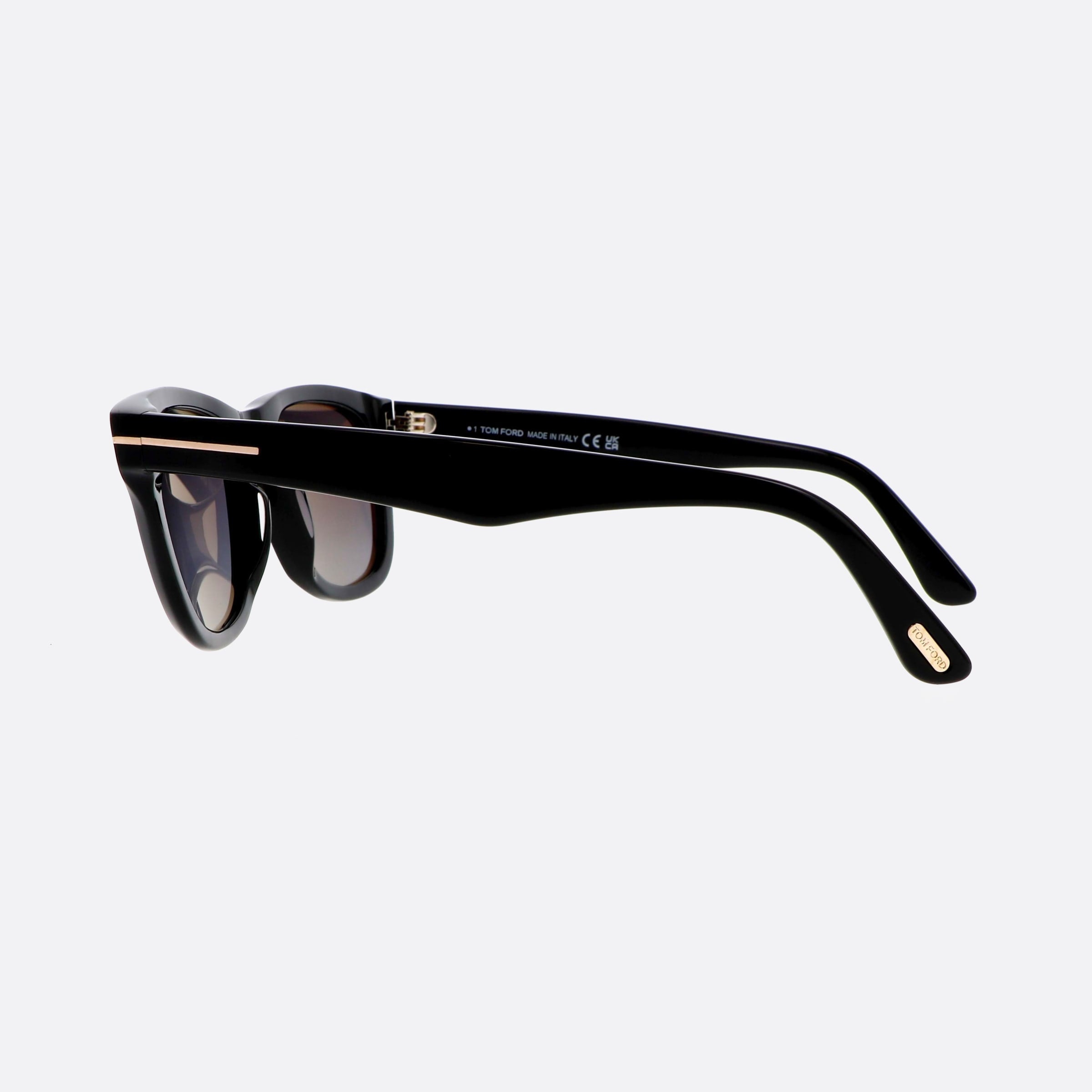 Tom 54mm Ford Kendel Ft1076 01b Black Squared Men Sunglasses - Detail View