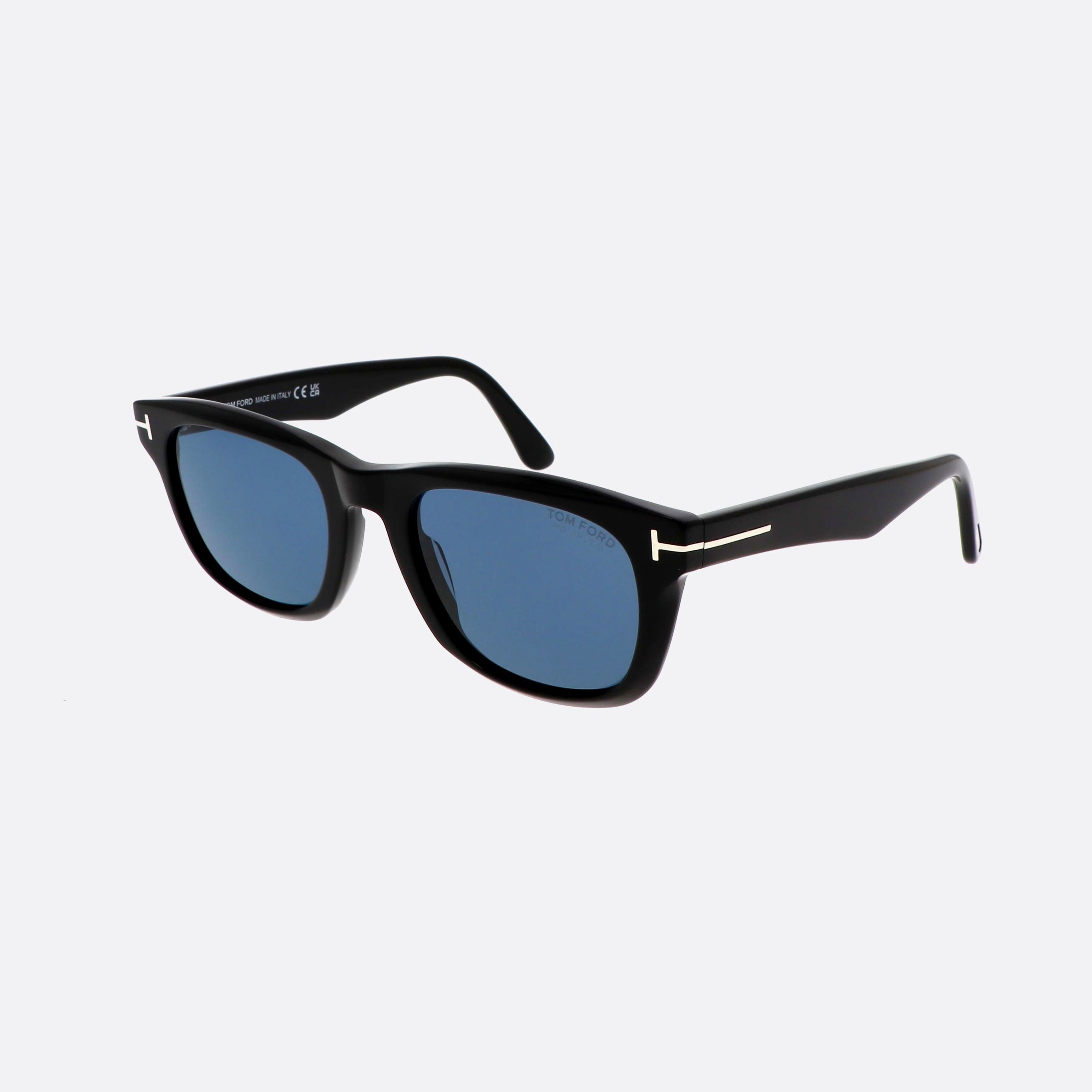 Tom 54mm Ford Kendel Ft1076 01m Black Squared Polarized Men Sunglasses - Main View