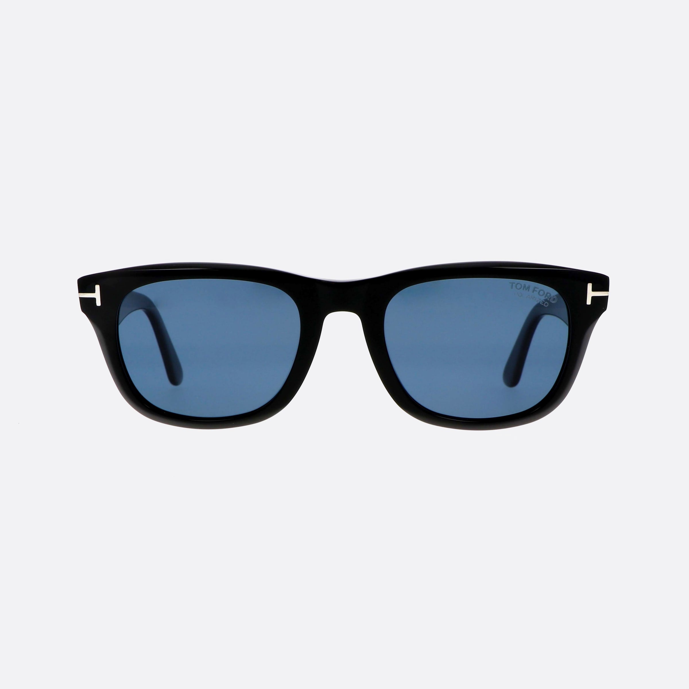 Tom 54mm Ford Kendel Ft1076 01m Black Squared Polarized Men Sunglasses - Side View