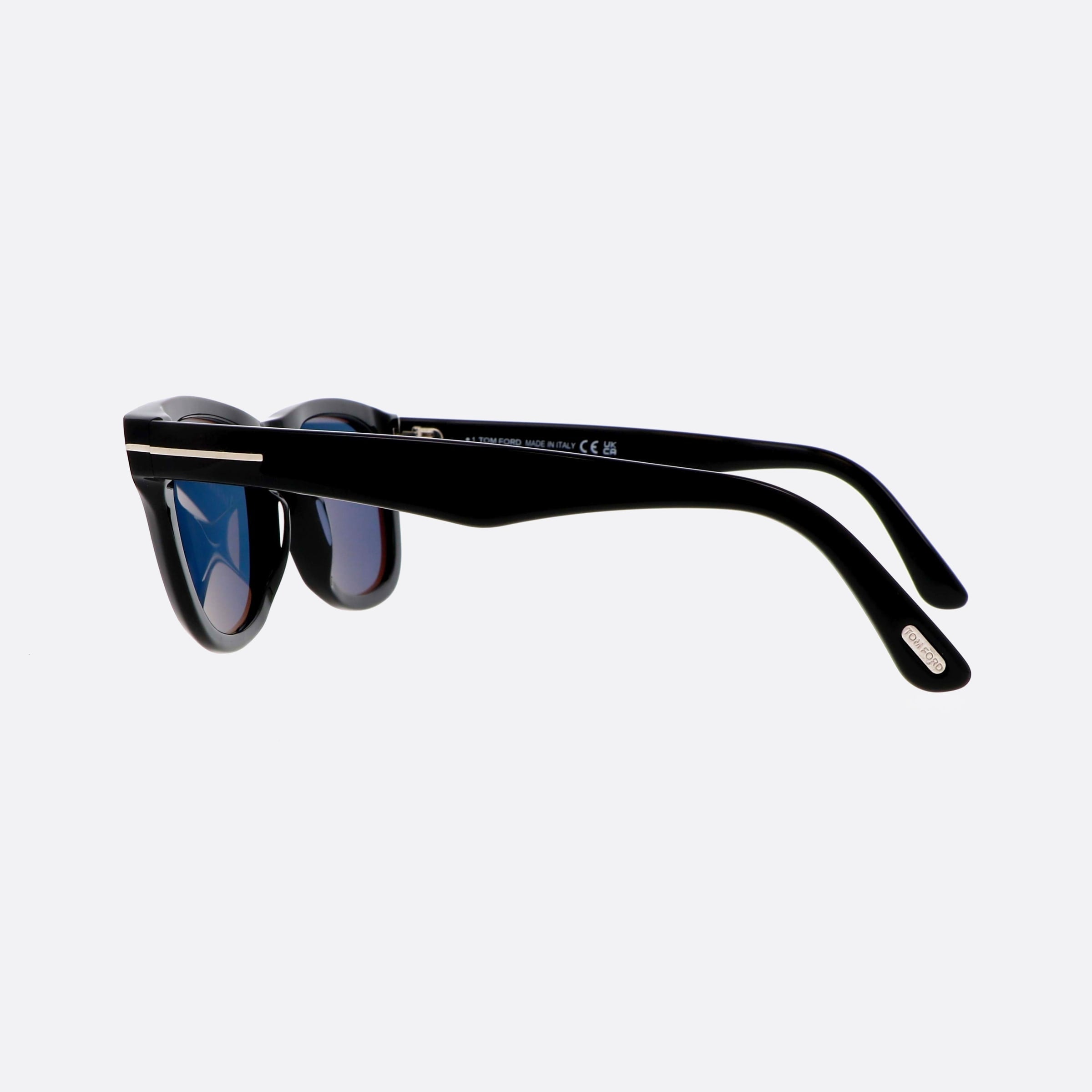 Tom 54mm Ford Kendel Ft1076 01m Black Squared Polarized Men Sunglasses - Detail View