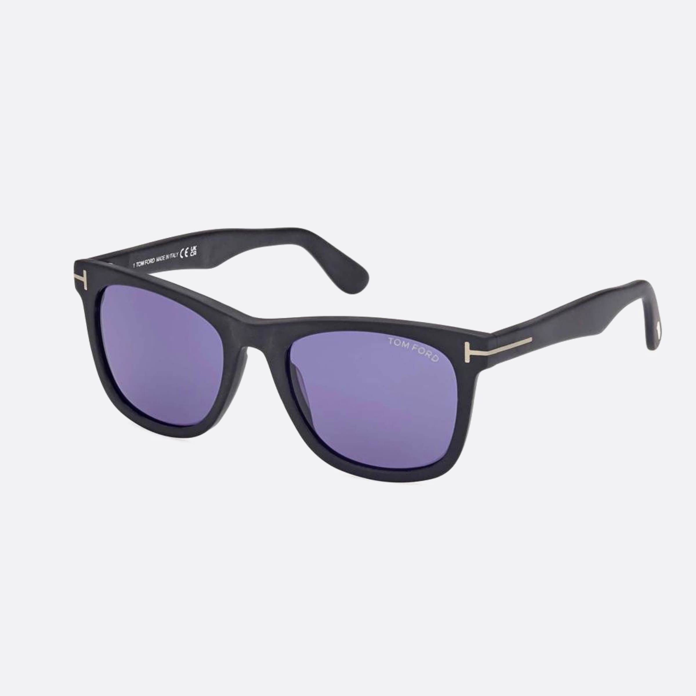 Tom 52mm Ford Kevyn 02v Black Squared Men Sunglasses - Side View