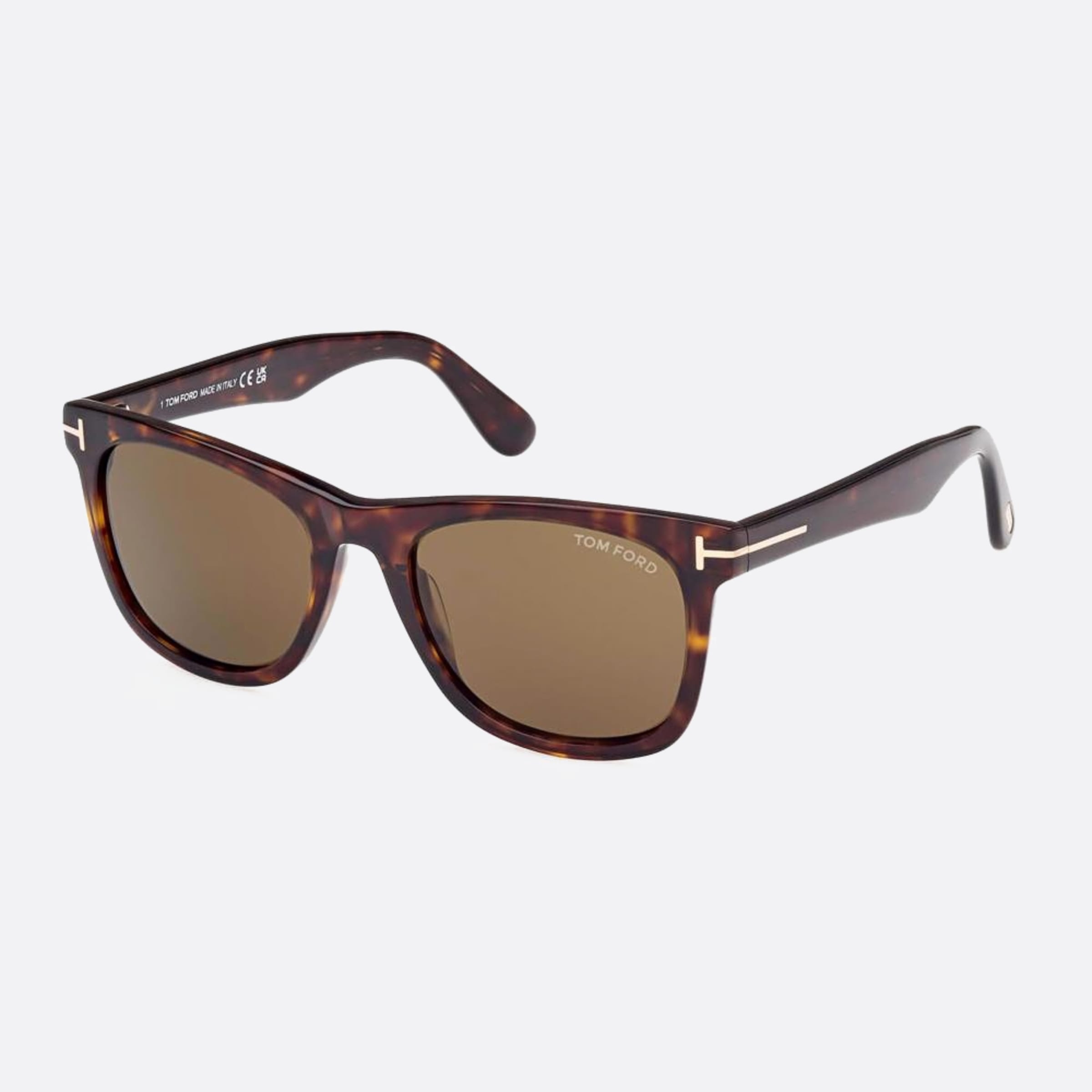 Tom 52mm Ford Kevyn 52j Havana Squared Men Sunglasses - Side View