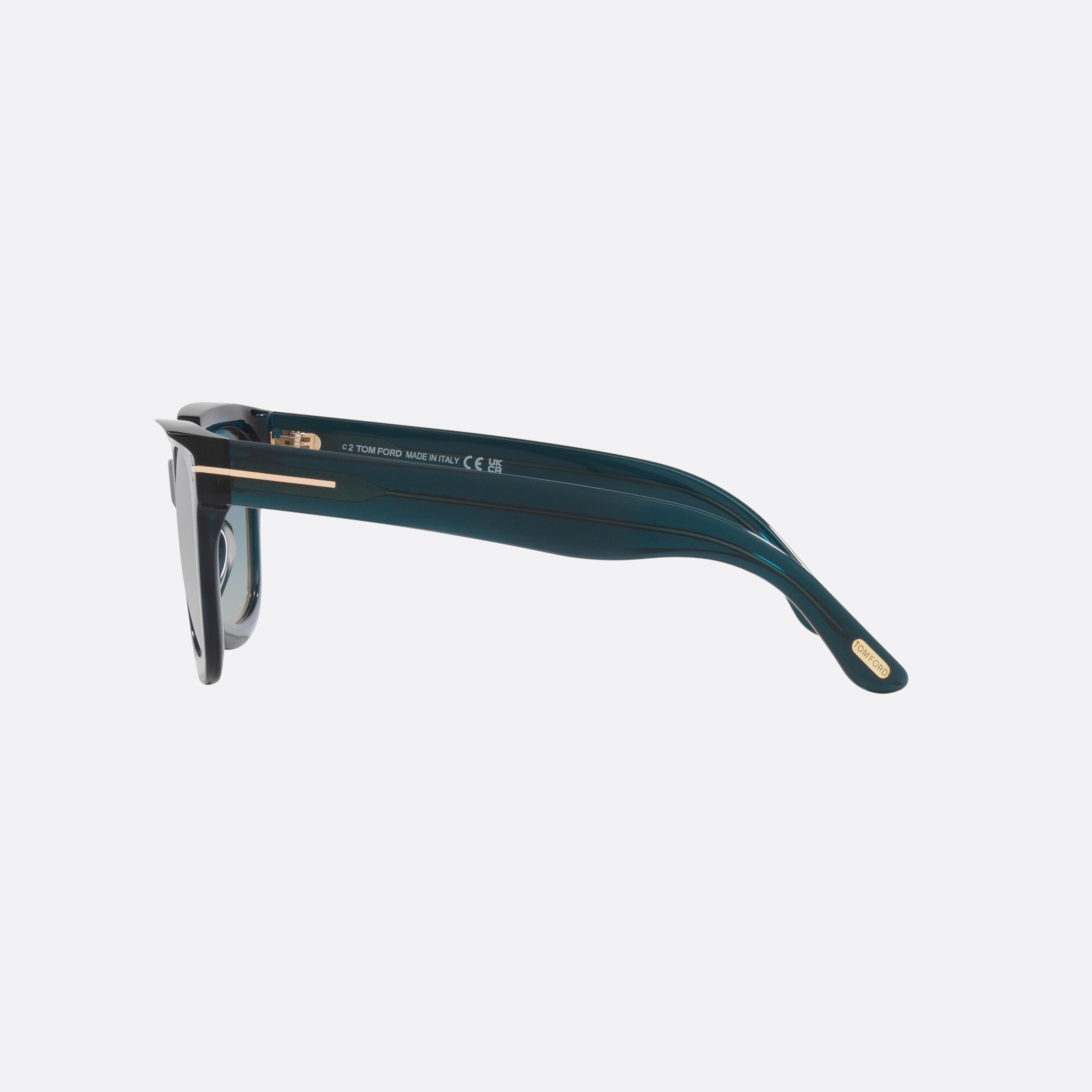 Tom 52mm Ford Leigh Blue Square Women Sunglasses - Detail View