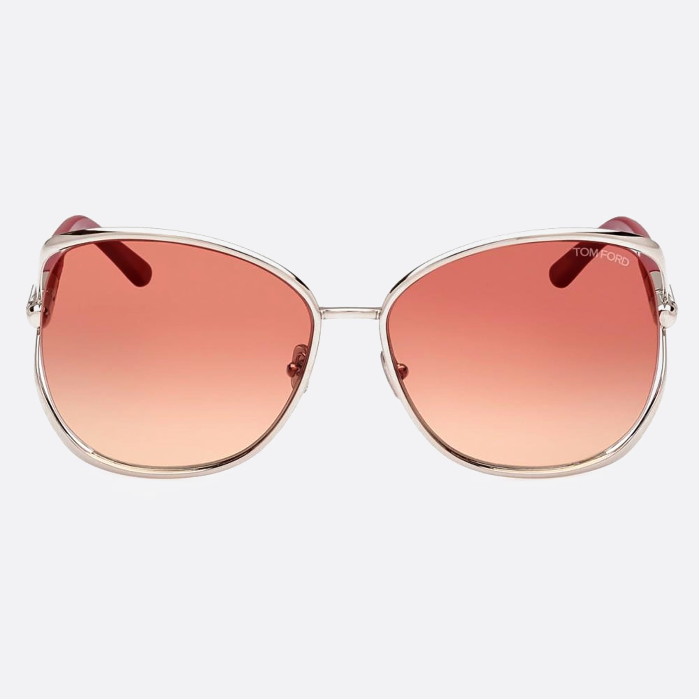 Tom 62mm Ford Marta 16t Pink Round Women Sunglasses - Main View