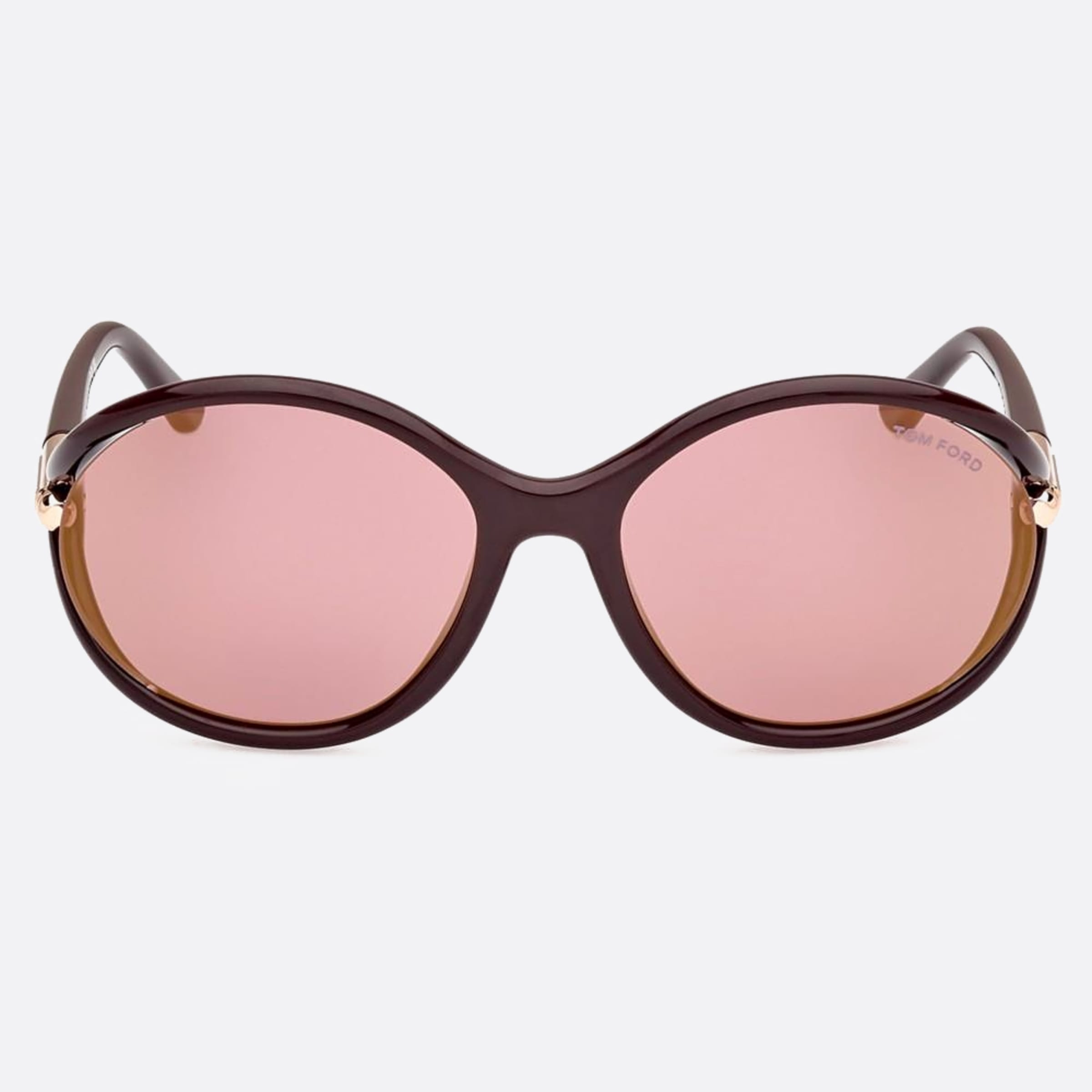 Tom 59mm Ford Melody 48z Brown Round Women Sunglasses - Main View