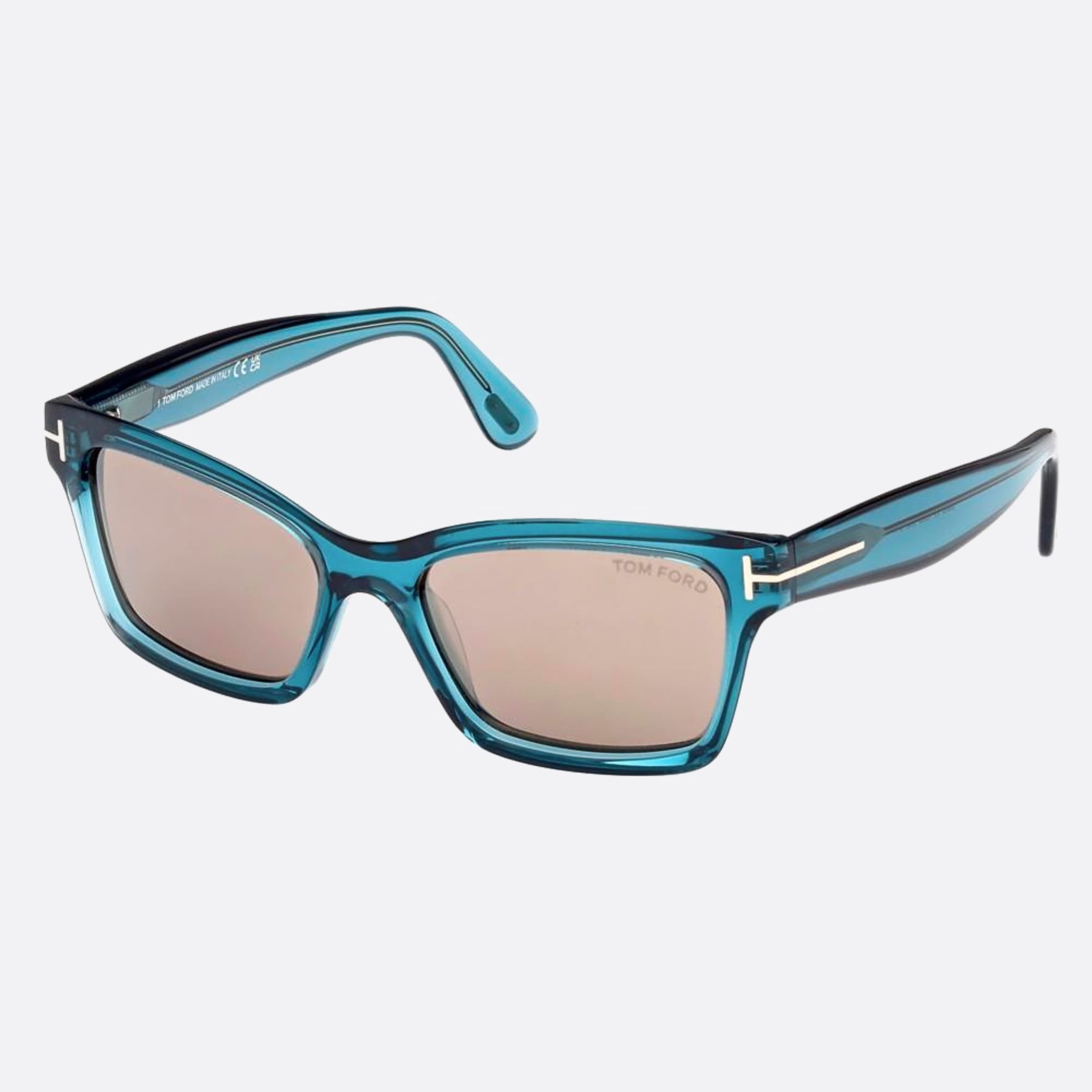 Tom 54mm Ford Mikel 90l Blue Squared Women Sunglasses - Side View