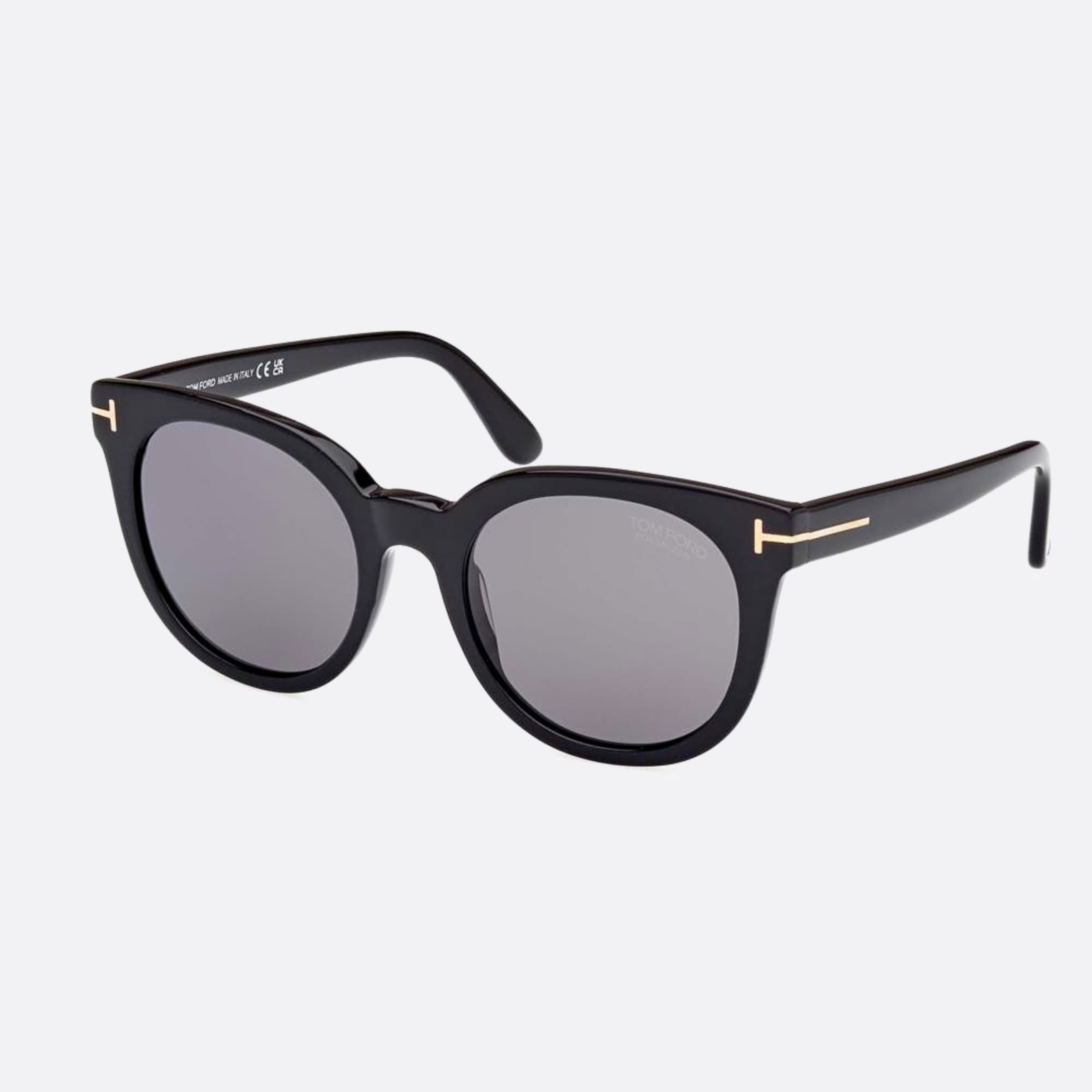 Tom 53mm Ford Moira 01d Black Butterfly Polarized Women Sunglasses - Side View