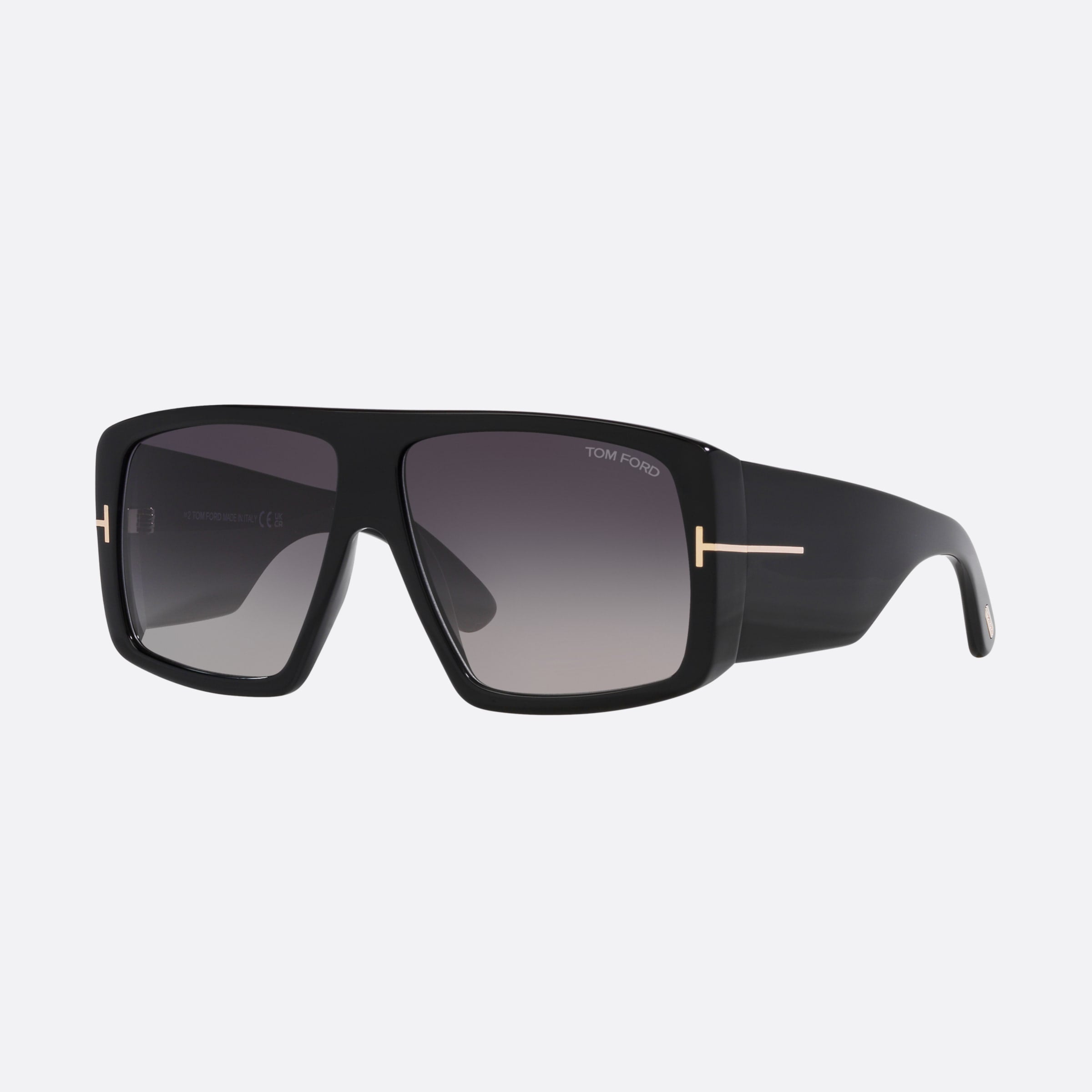 Tom 60mm Ford Nero Corvino Tortoiseshell Square Unisex Sunglasses - Main View