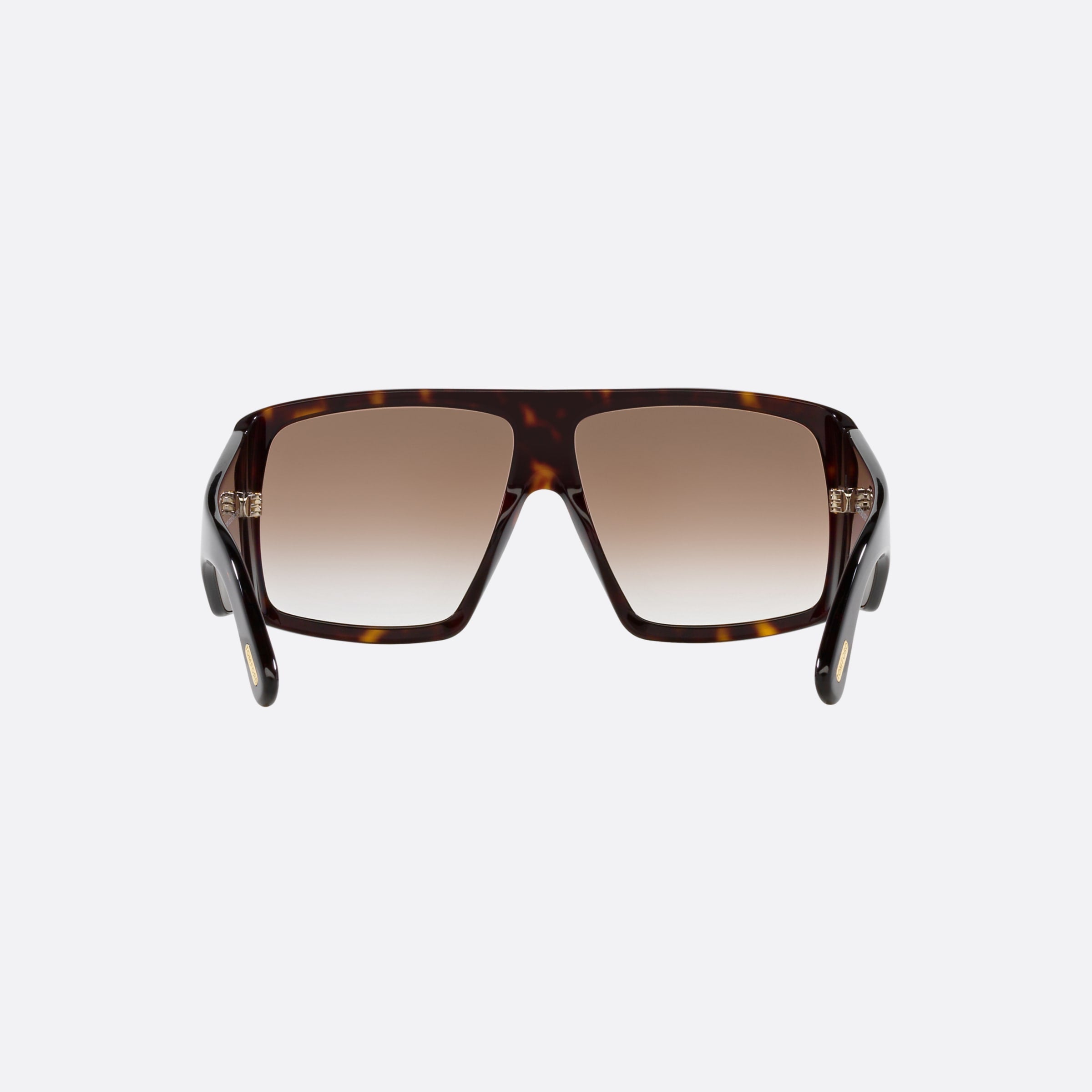 Tom 60mm Ford Nero Corvino Tortoiseshell Square Unisex Sunglasses - Side View