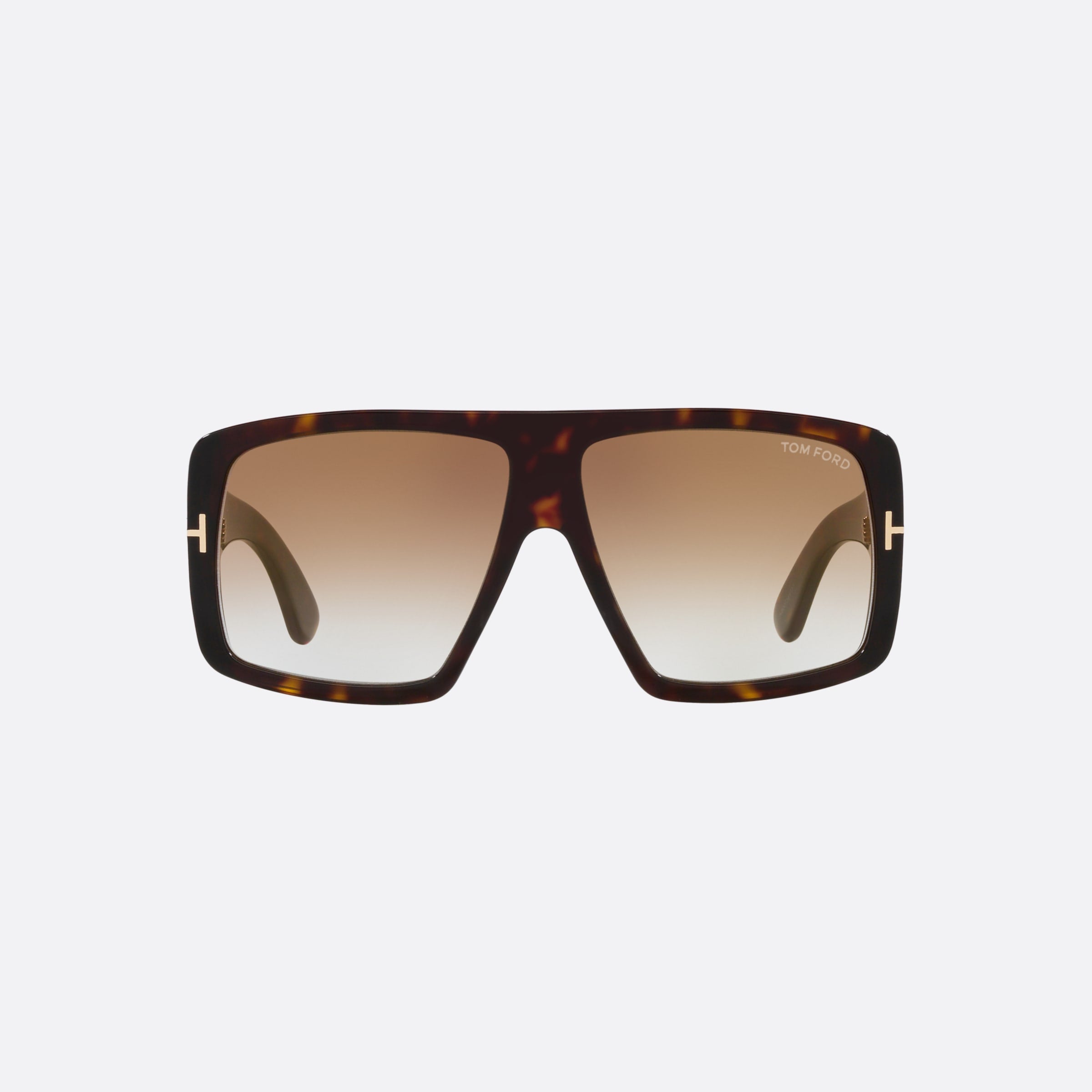 Tom 60mm Ford Nero Corvino Tortoiseshell Square Unisex Sunglasses - Lifestyle Shot