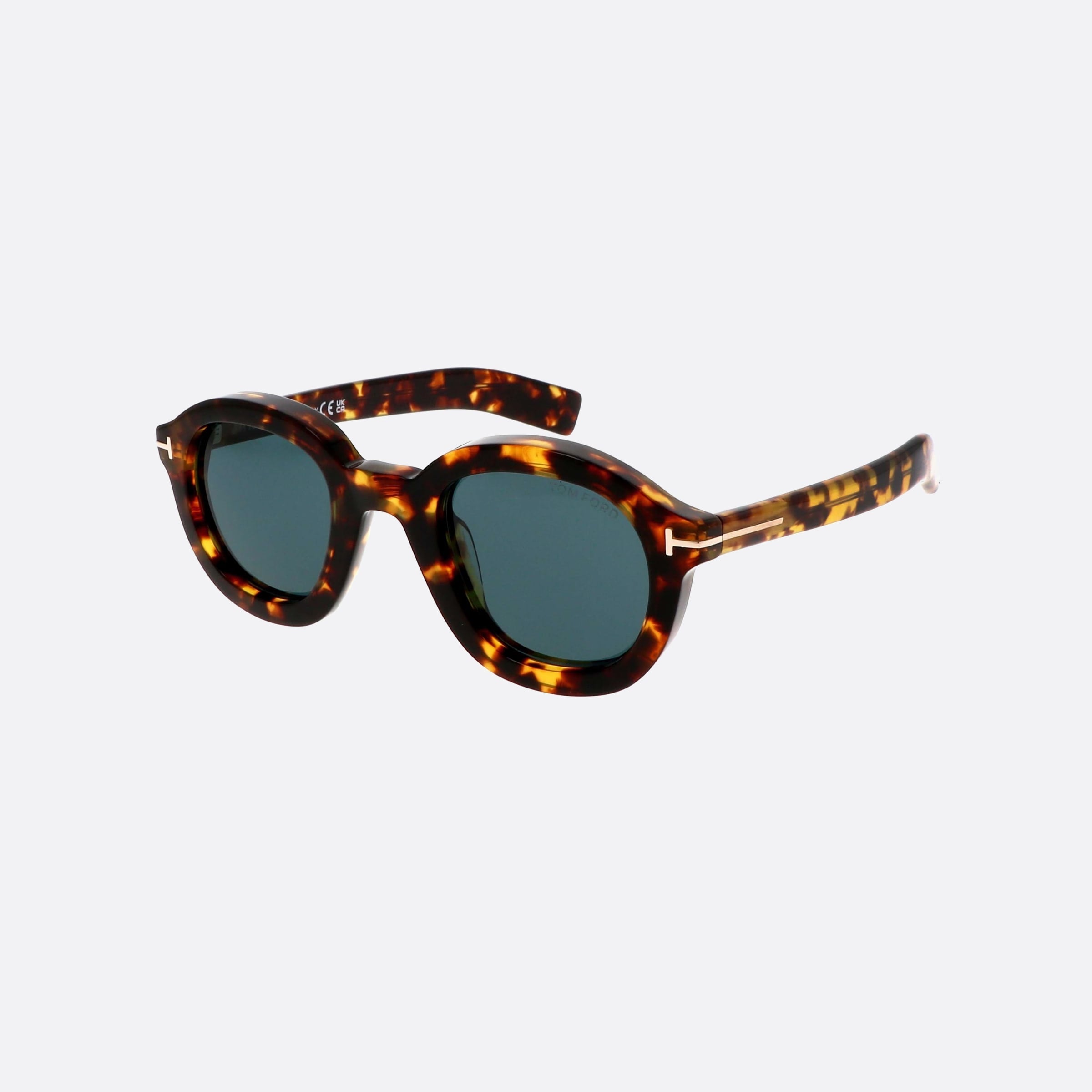 Tom 46mm Ford Raffa Ft1100 52v Havana Geometric Men Sunglasses - Main View