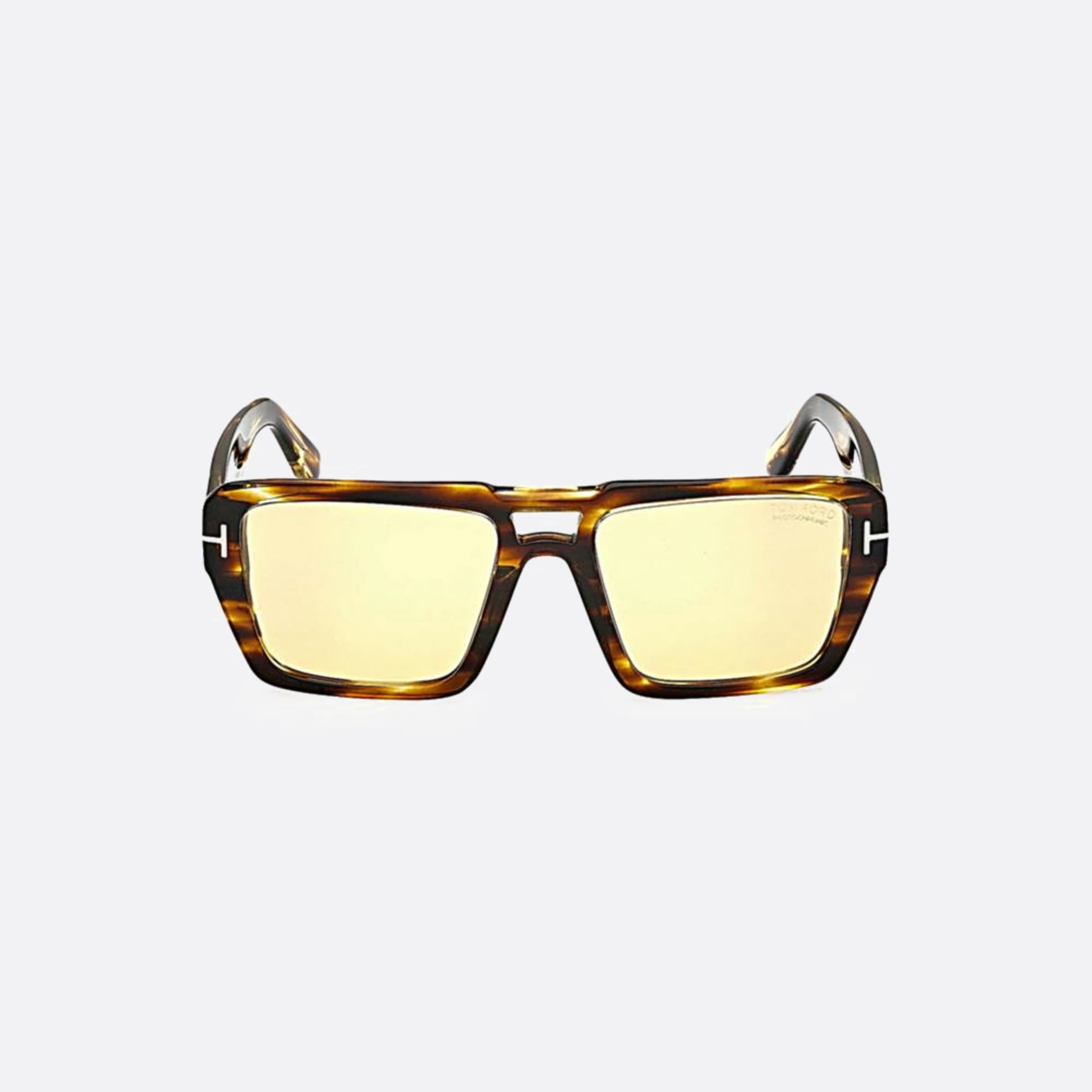 Tom 56mm Ford Red Ford Ft1153 52e Havana Squared Men Sunglasses - Main View