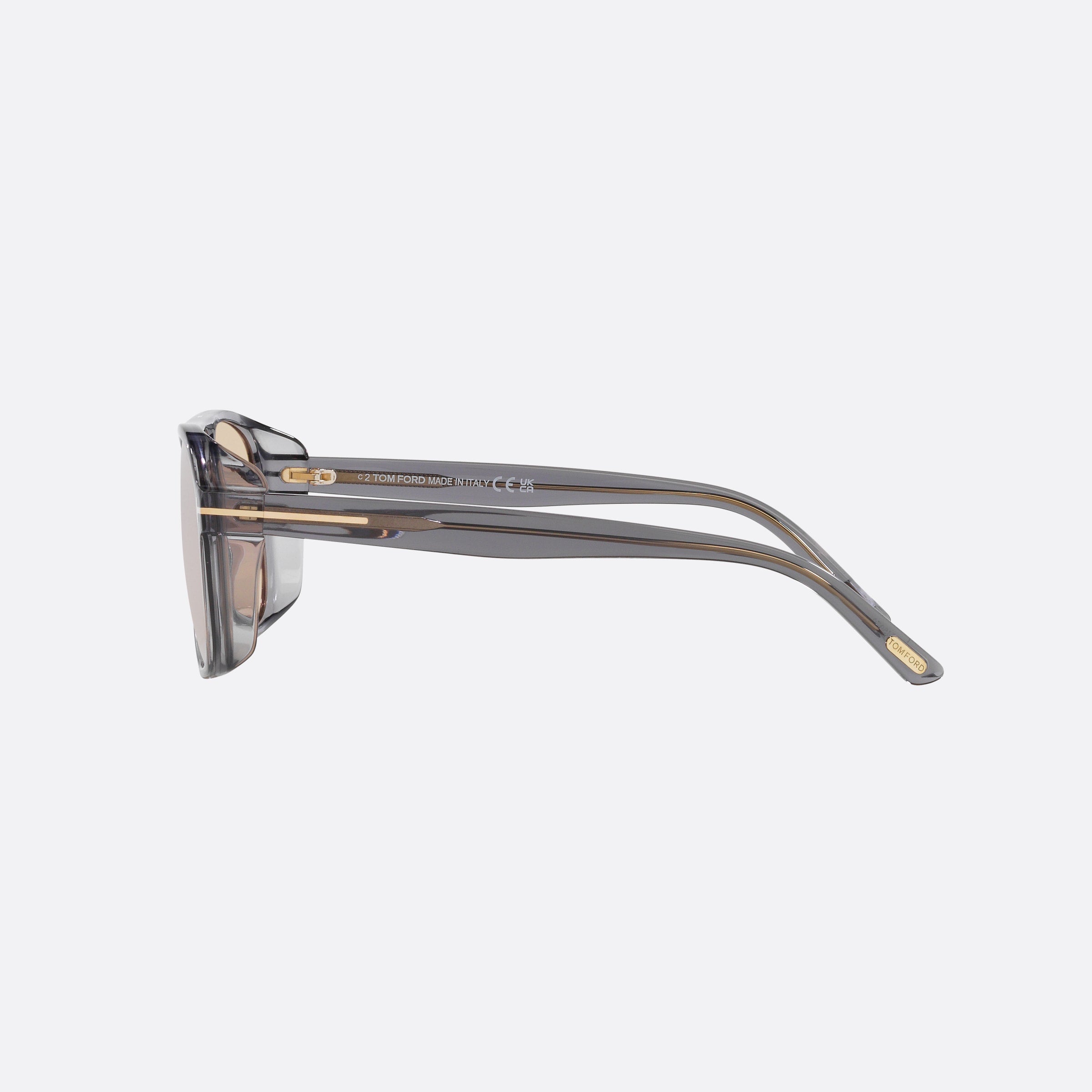 Tom 58mm Ford Rosco 20e Grey Square Photochromic Men Sunglasses - Detail View