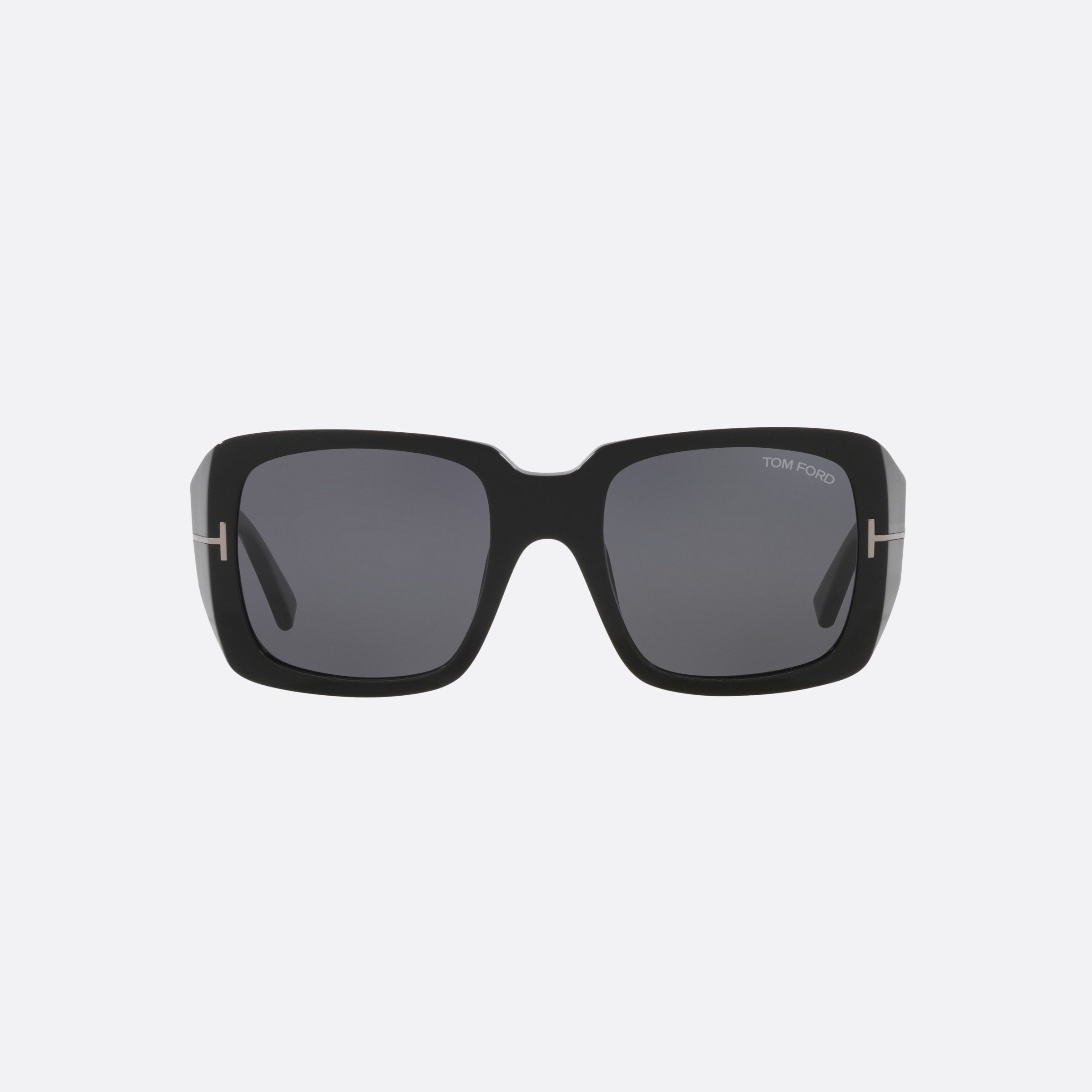 Tom 51mm Ford Ryder Black Square Women Sunglasses - Side View