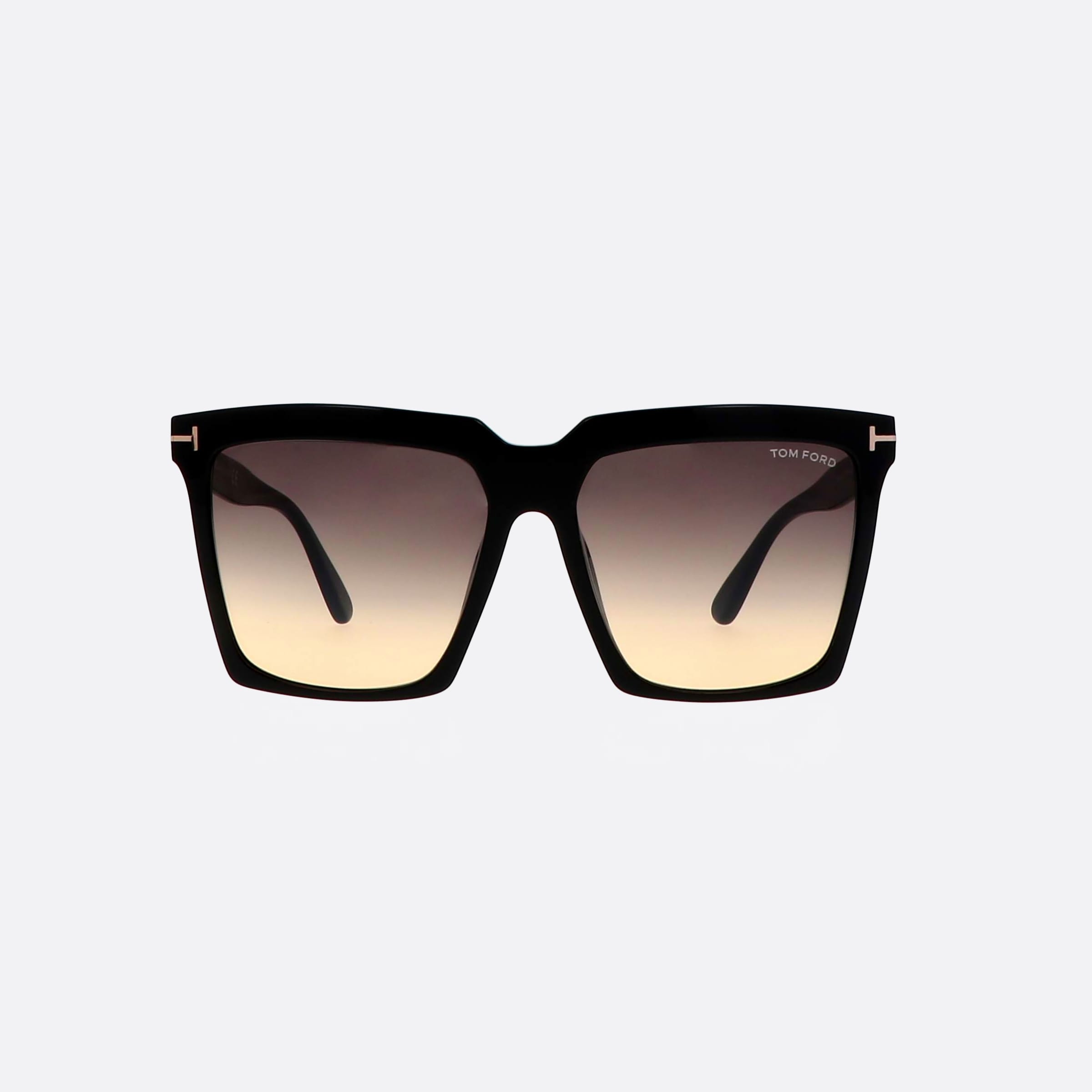 Tom 58mm Ford Sabrina 01b Black Geometric Women Sunglasses - Side View