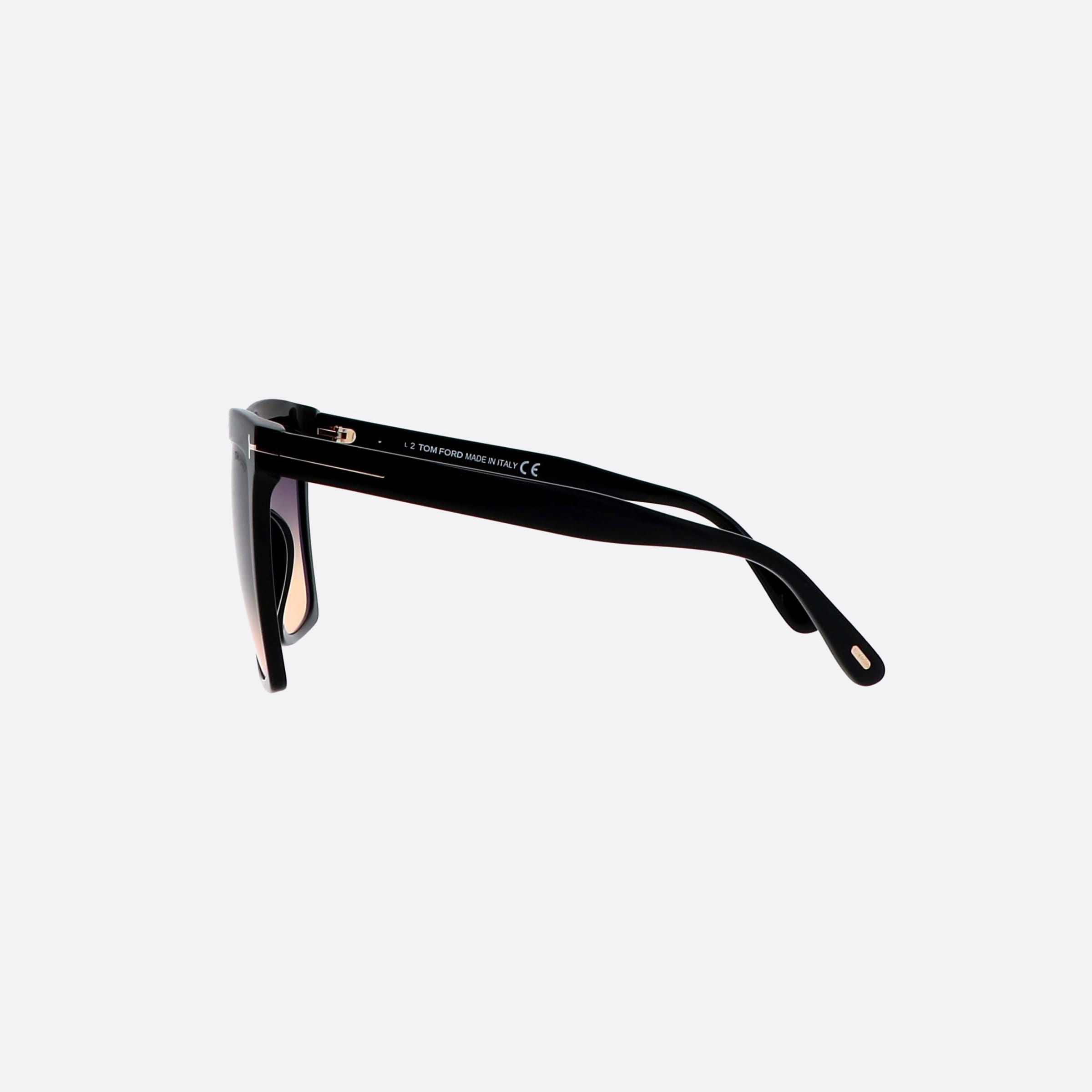 Tom 58mm Ford Sabrina 01b Black Geometric Women Sunglasses - Detail View