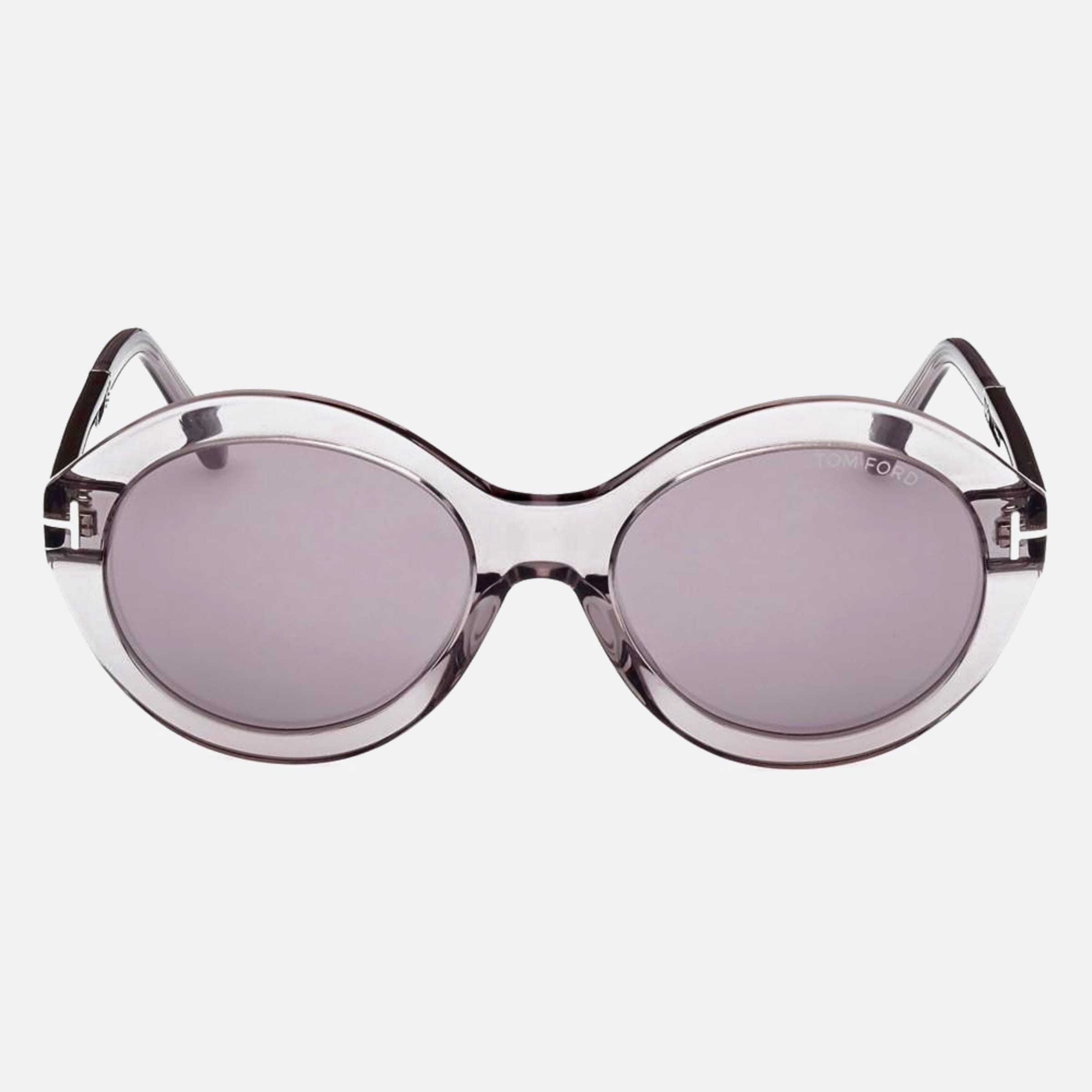 Tom 55mm Ford Seraphina 20c Grey Round Women Sunglasses - Main View