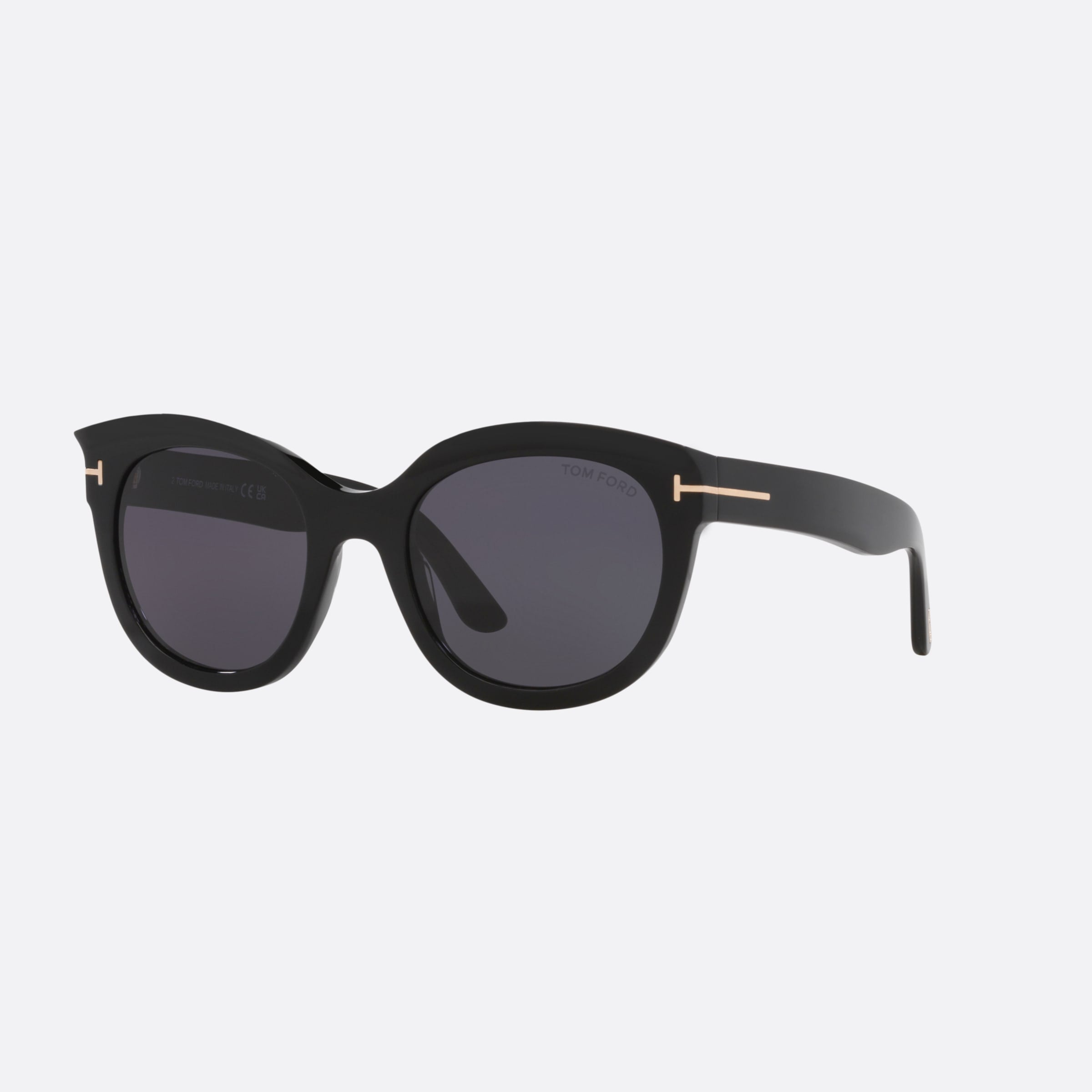 Tom 54mm Ford Tamara 01a Black Cat Eye Women Sunglasses - Main View
