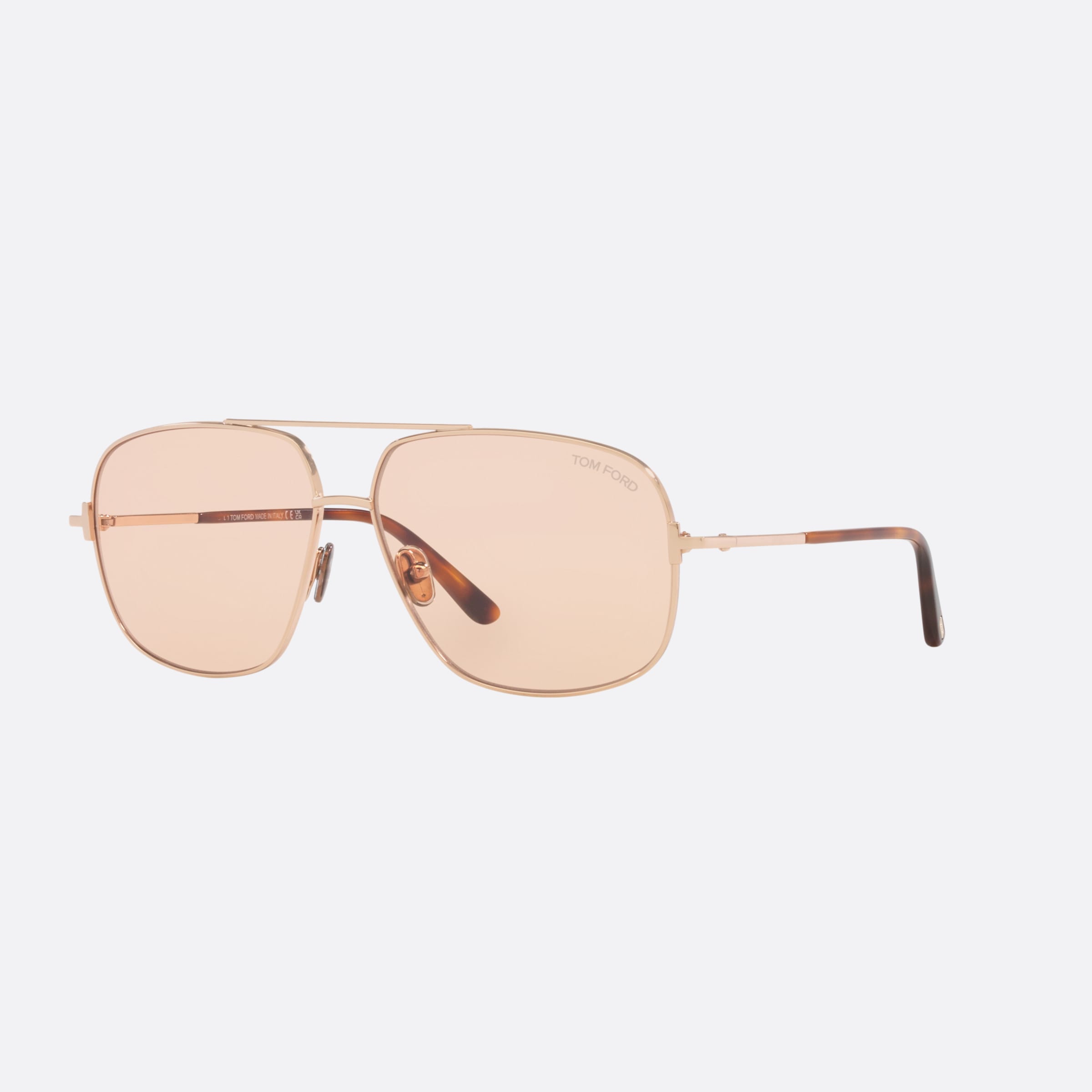 Tom 62mm Ford Tex Gold Pilot Men Sunglasses - Main View