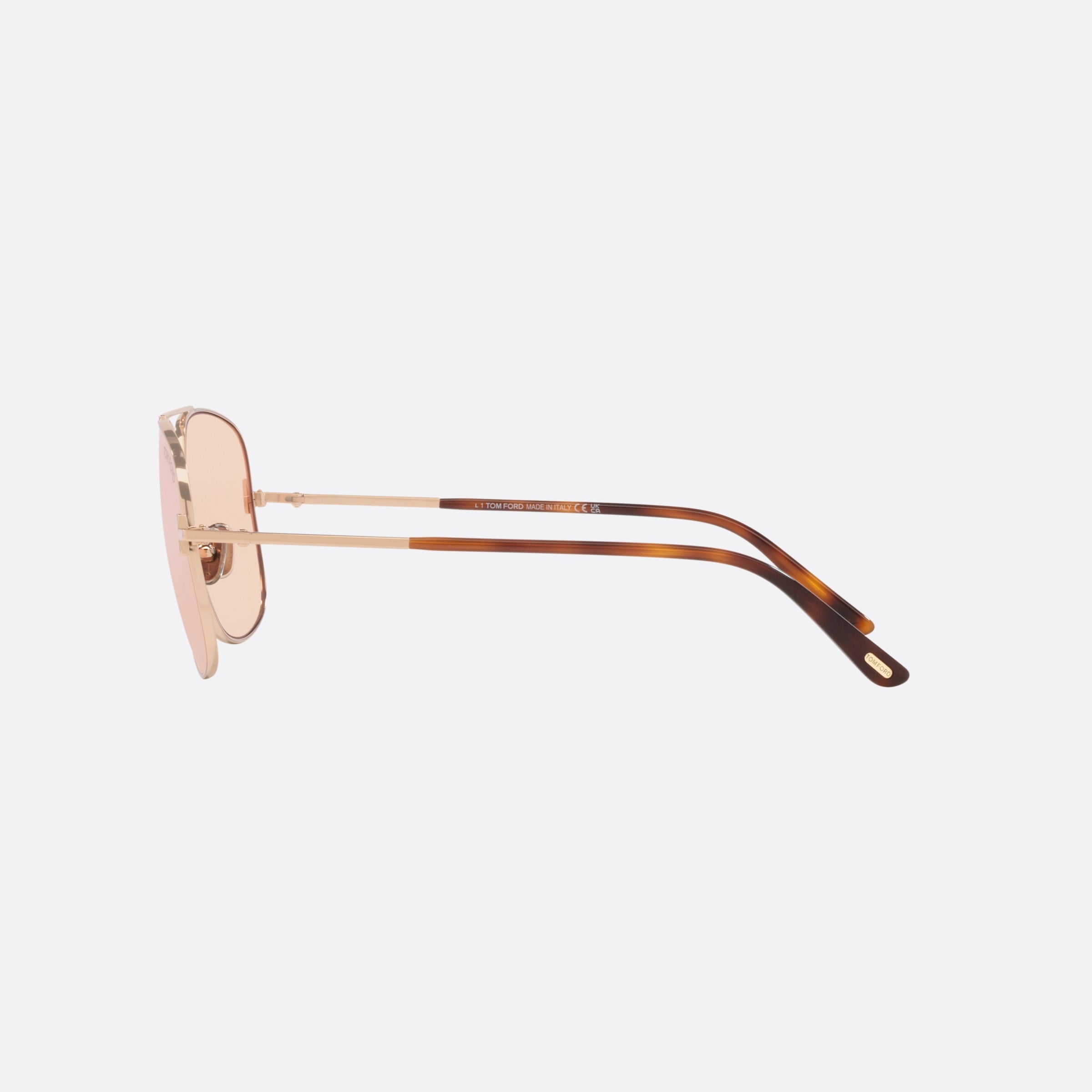 Tom 62mm Ford Tex Gold Pilot Men Sunglasses - Detail View