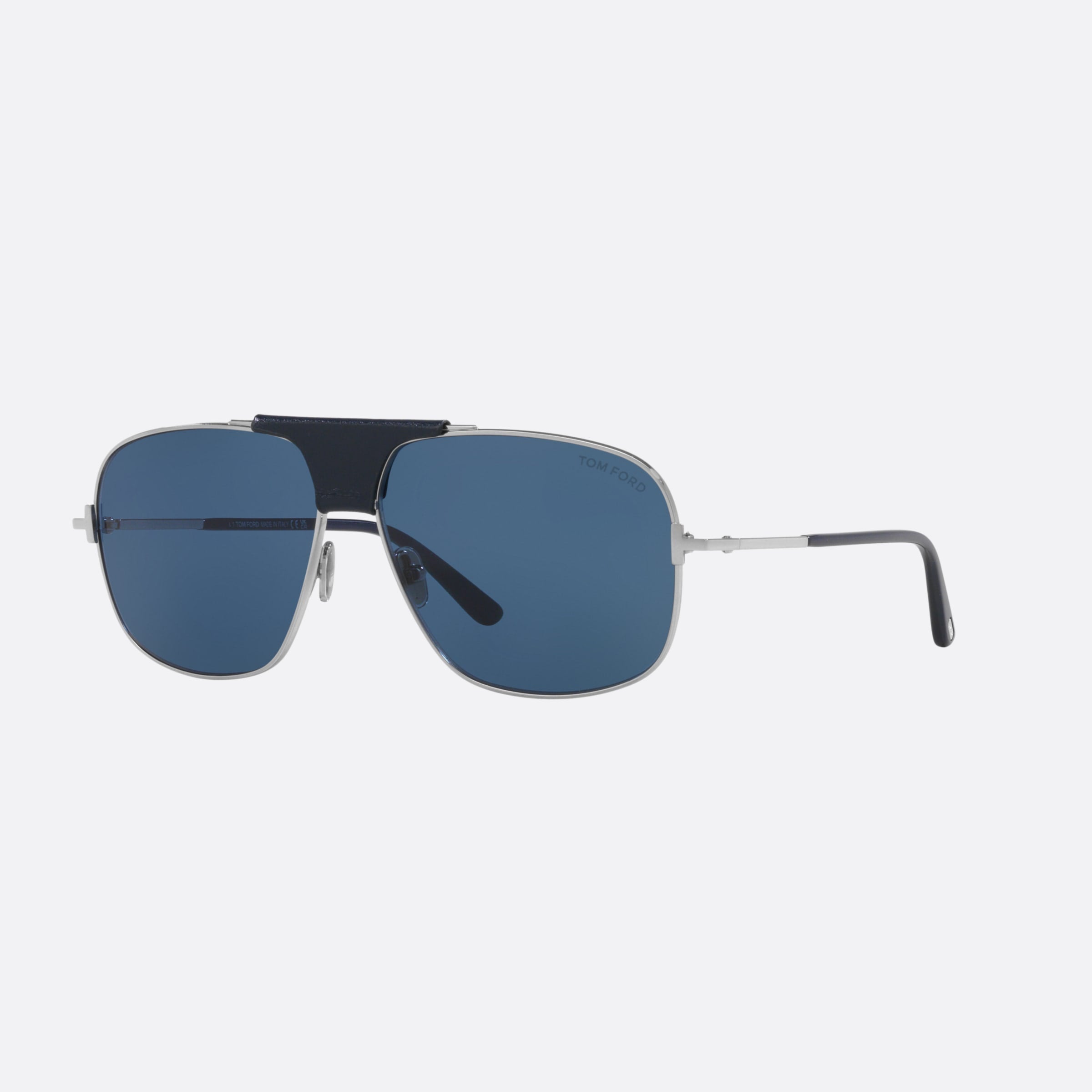 Tom 62mm Ford Tex Silver Pilot Men Sunglasses - Main View