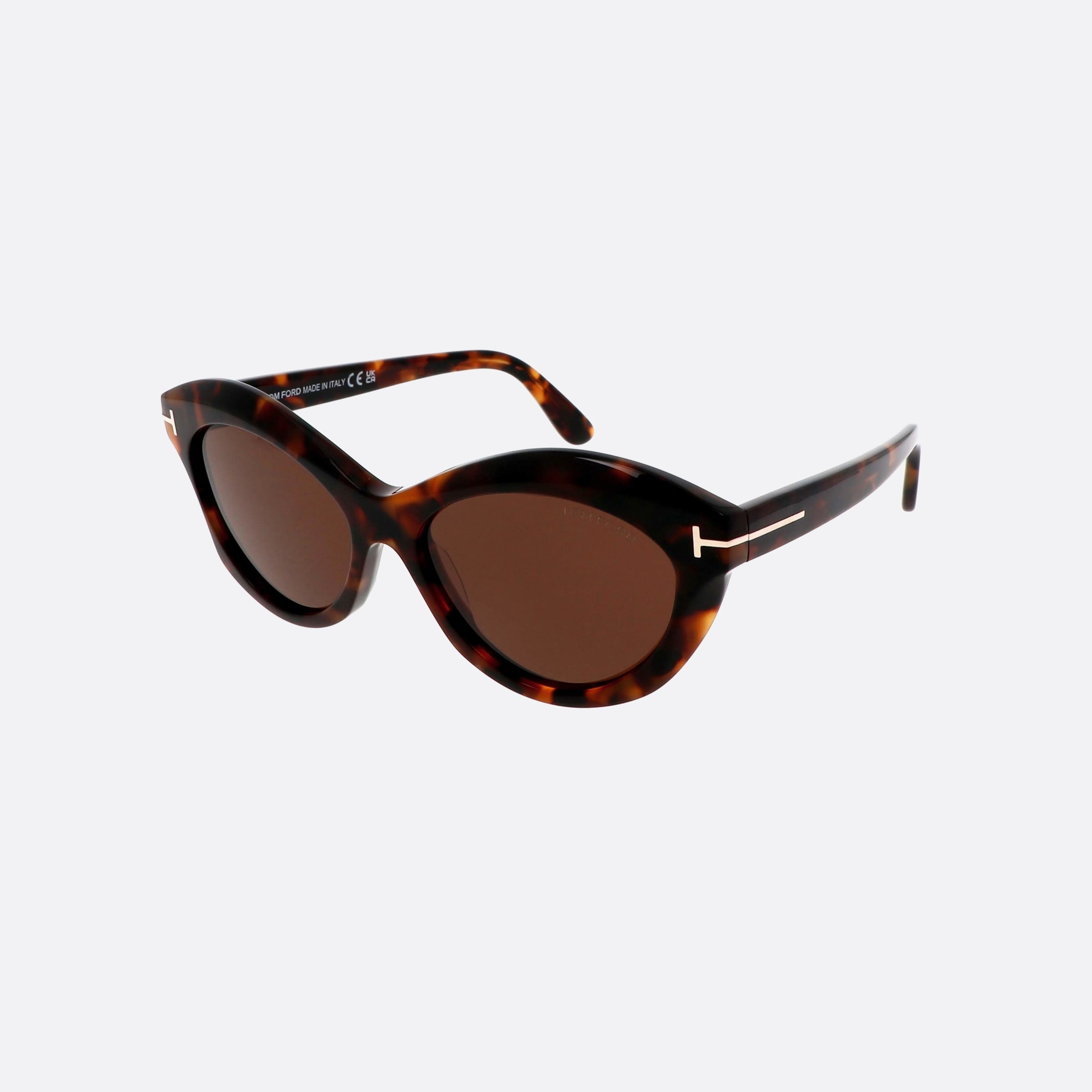 Tom 55mm Ford Toni Ft1111 52e Tortoise Butterfly Unisex Sunglasses - Main View