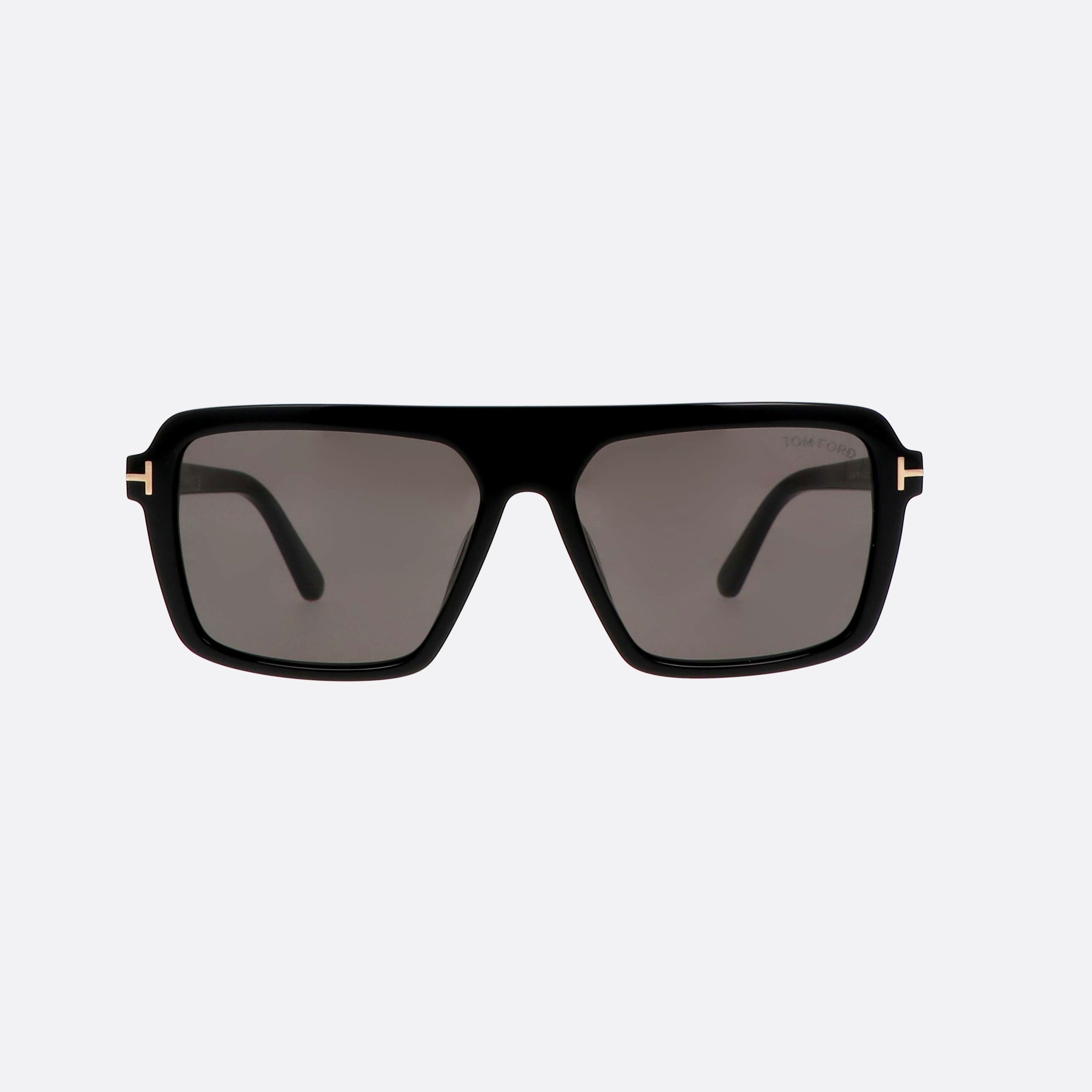 Tom 56mm Ford Vincent Ft1176 01a Black Pilot Unisex Sunglasses - Side View