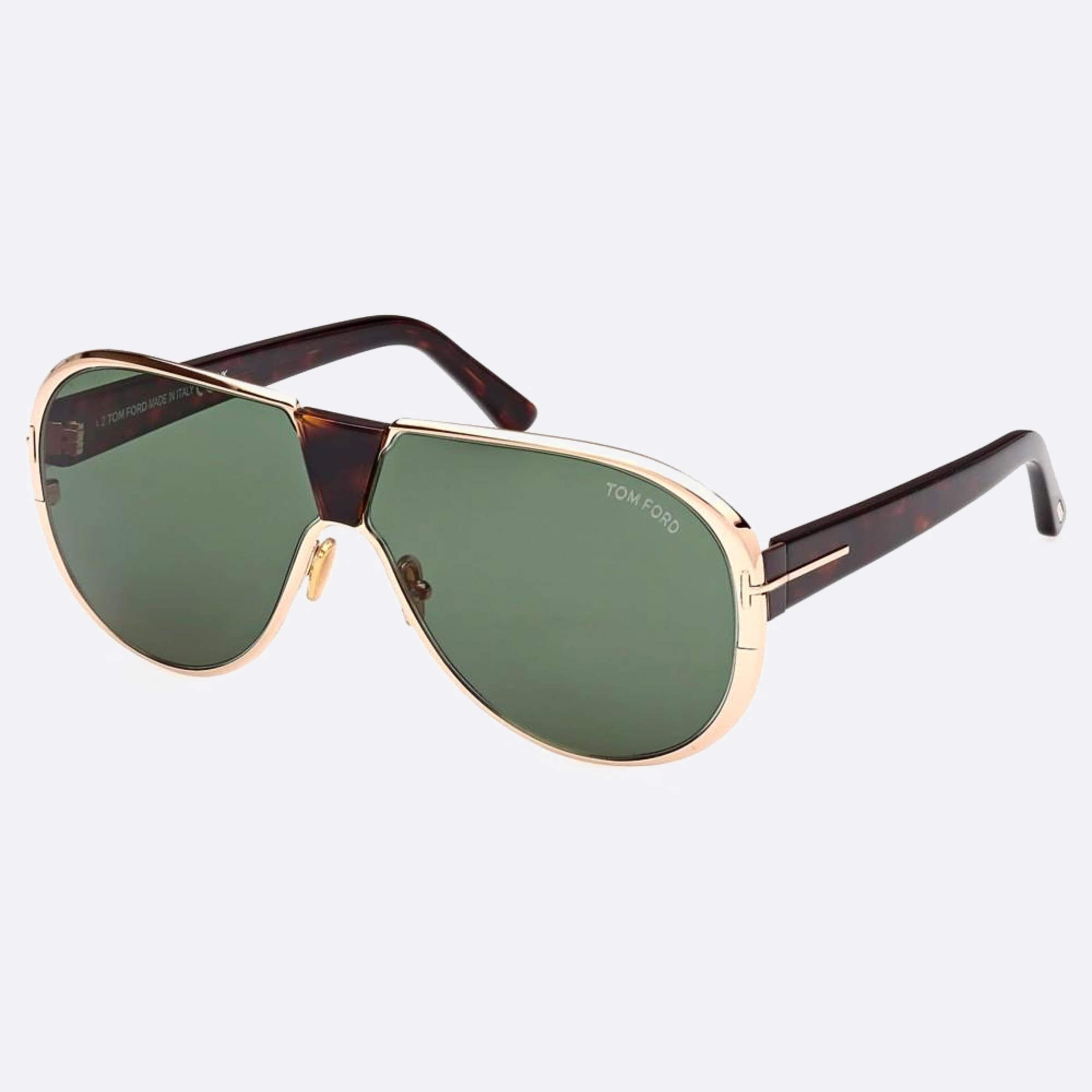 Tom 64mm Ford Vincenzo 28n Gold Pilot Men Sunglasses - Side View