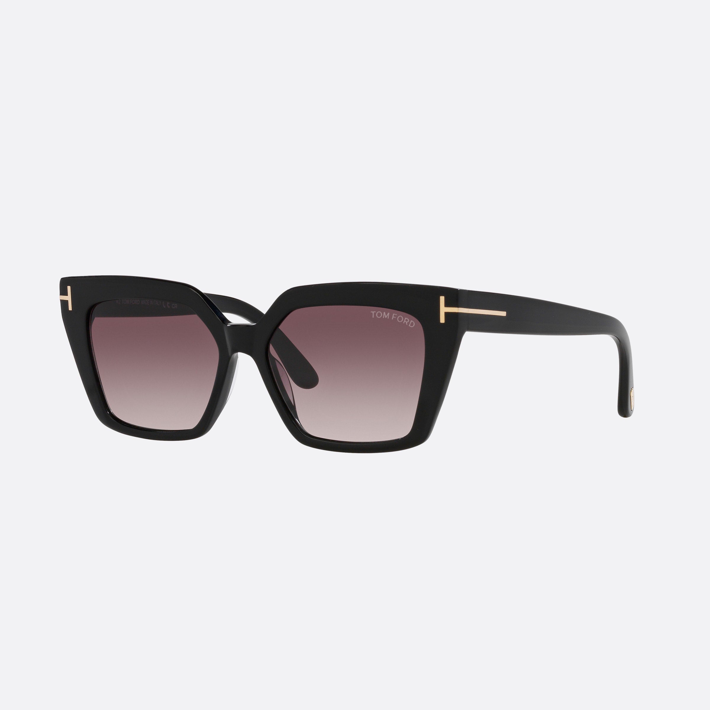 Tom 53mm Ford Winona 01z Black Cat Eye Women Sunglasses - Main View