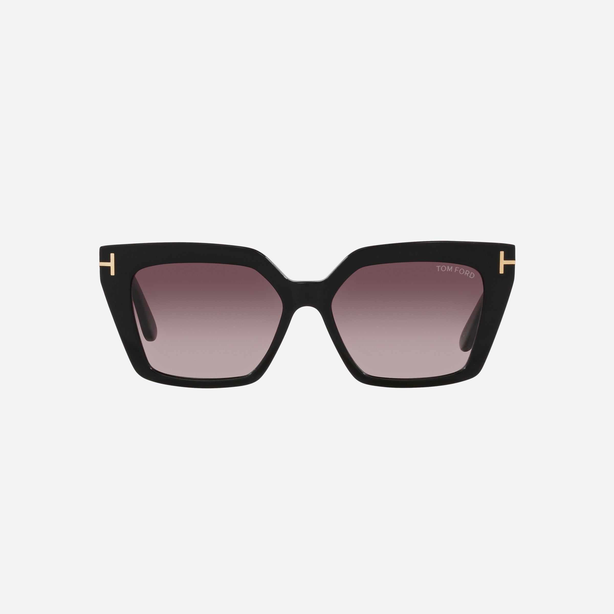 Tom 53mm Ford Winona 01z Black Cat Eye Women Sunglasses - Side View