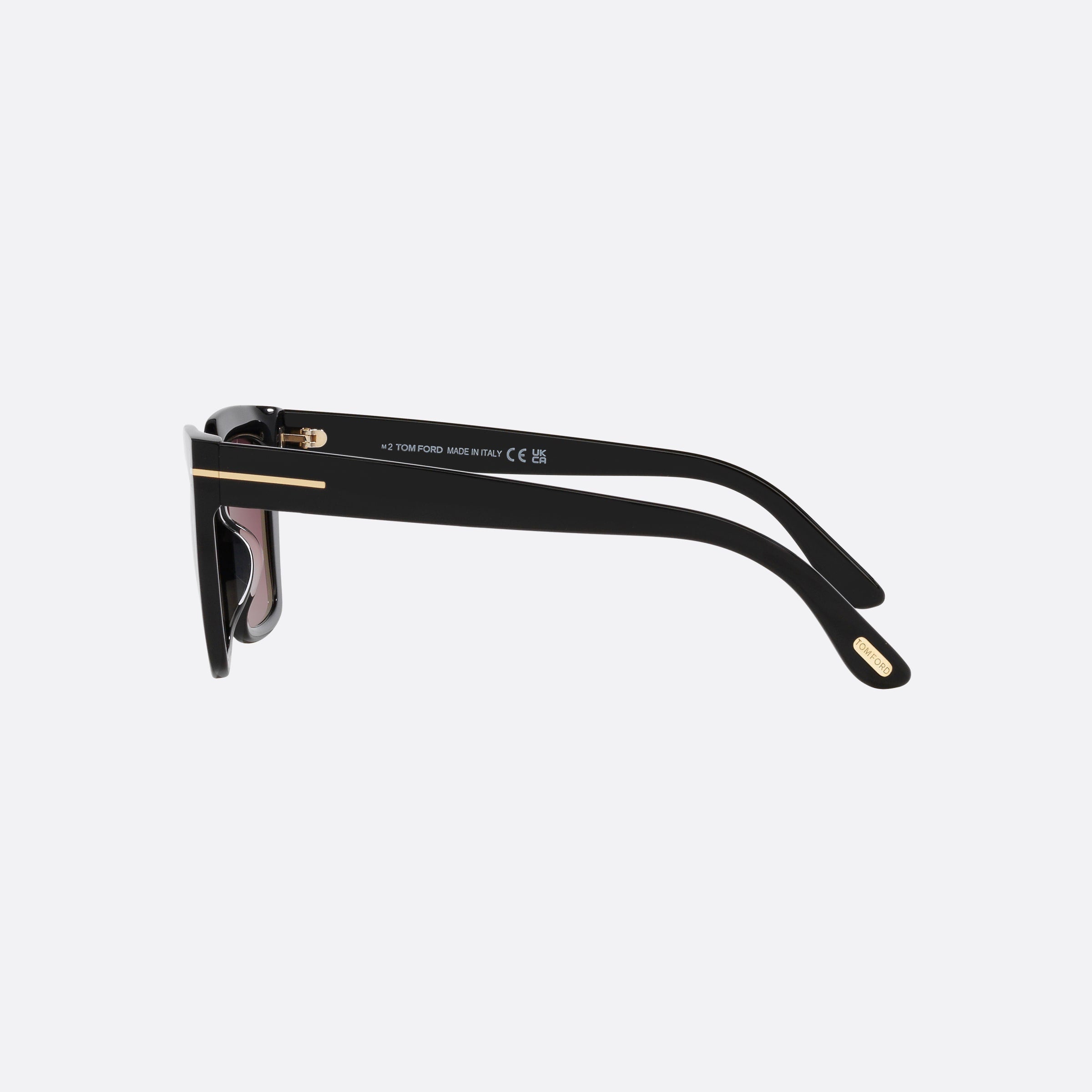 Tom 53mm Ford Winona 01z Black Cat Eye Women Sunglasses - Detail View
