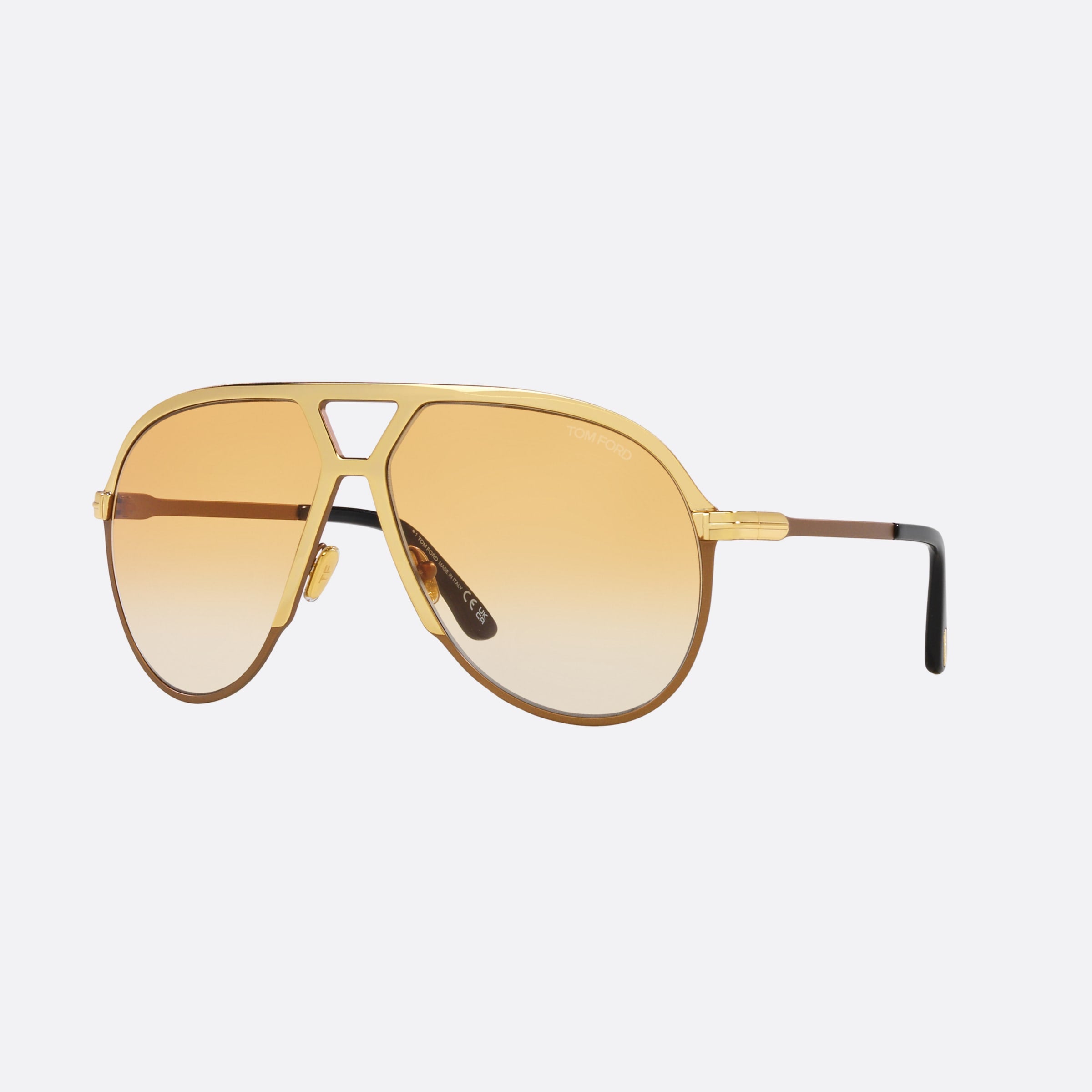 Tom 64mm Ford Xavier 30f Gold Pilot Men Sunglasses - Main View