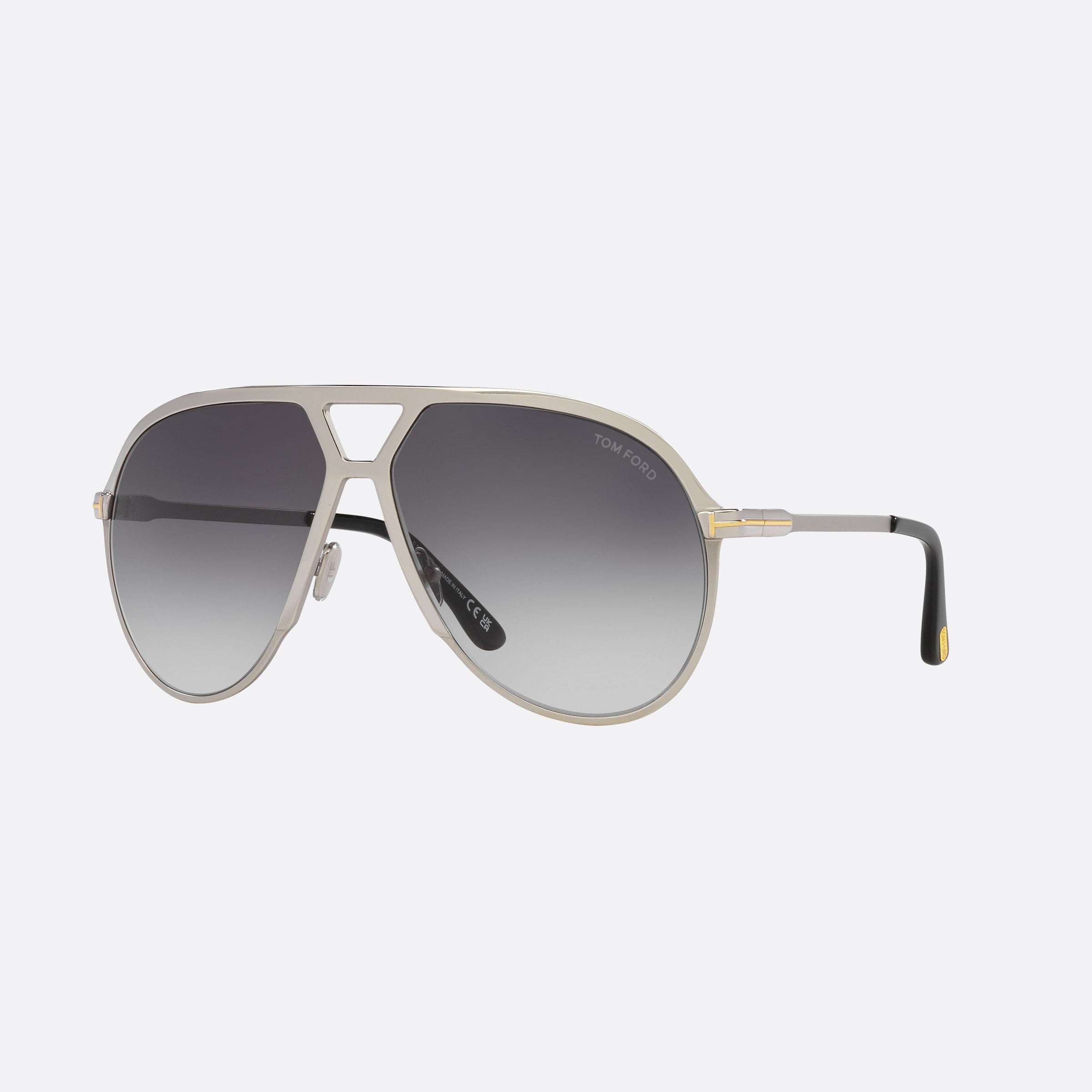 Tom 64mm Ford Xavier Silver Pilot Men Sunglasses - Main View