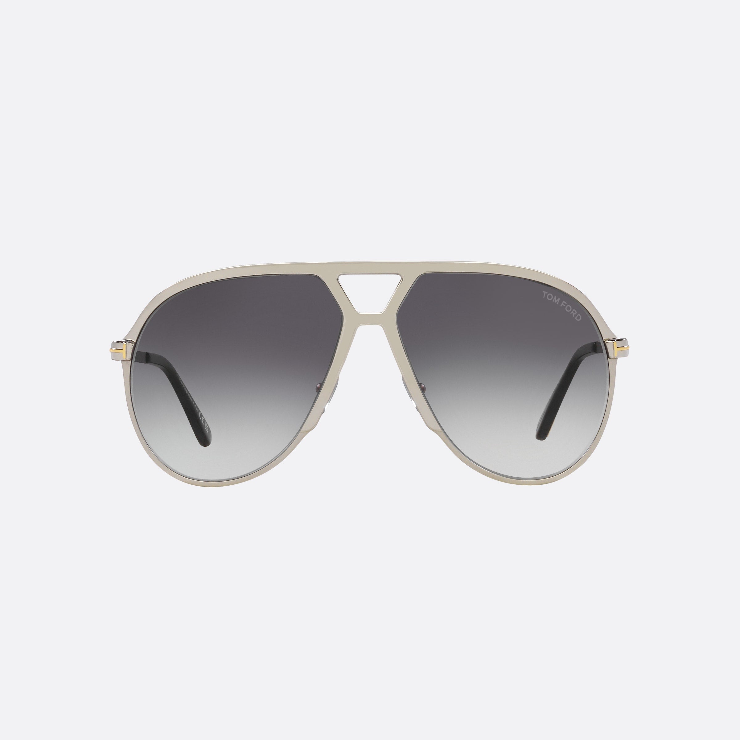 Tom 64mm Ford Xavier Silver Pilot Men Sunglasses - Side View