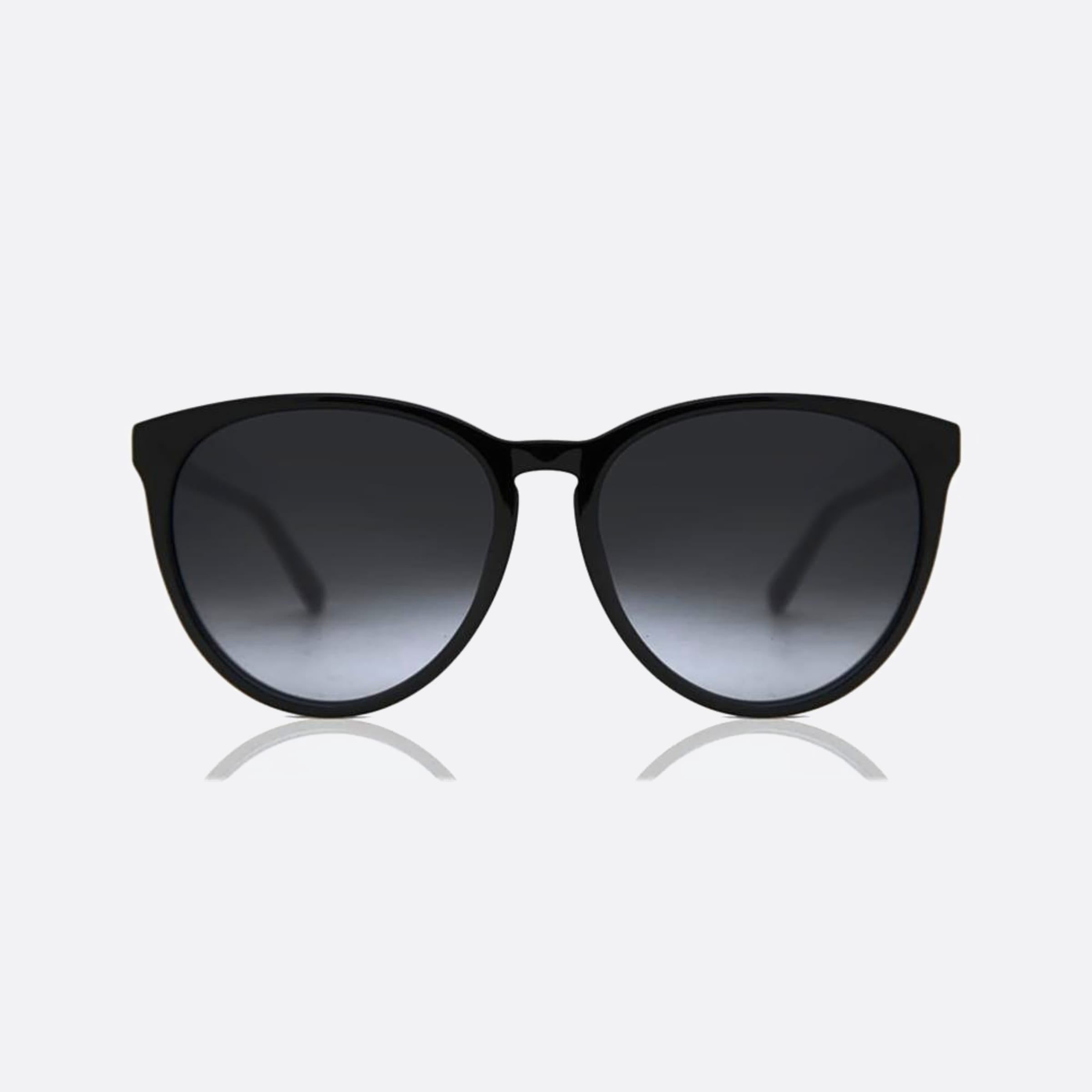 Tommy 56mm Hilfiger Black Round Women Sunglasses - Main View